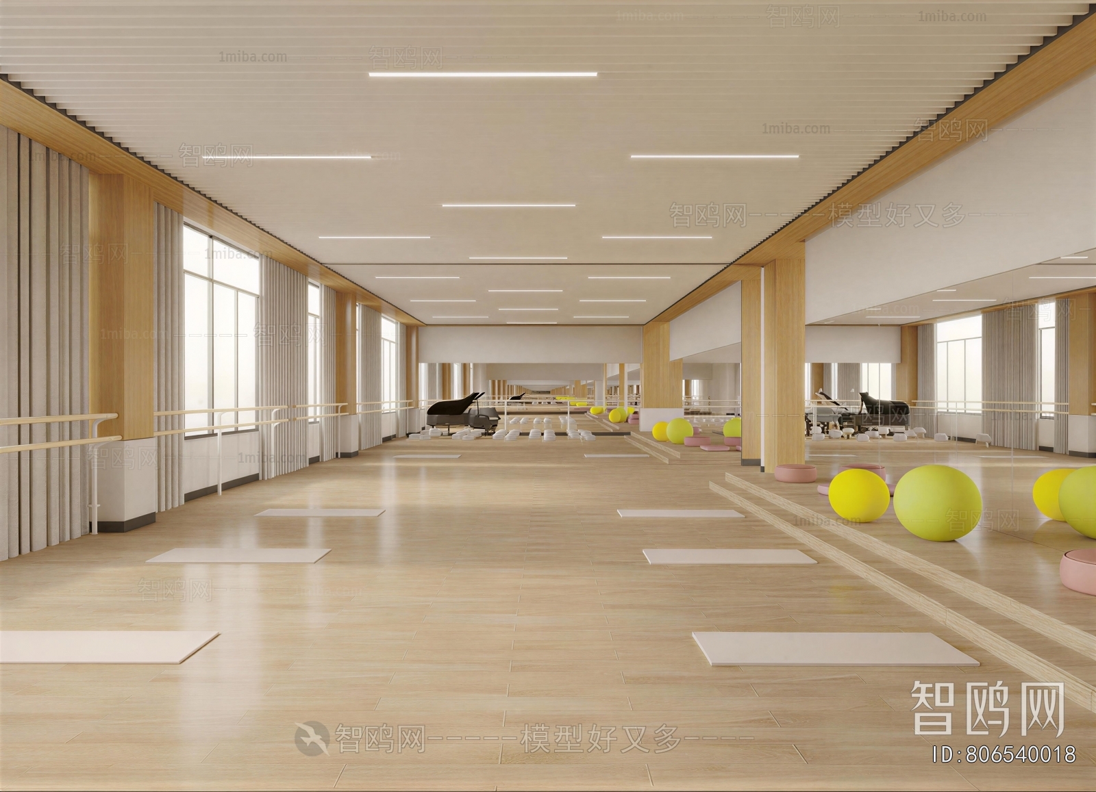 Modern Yoga Room