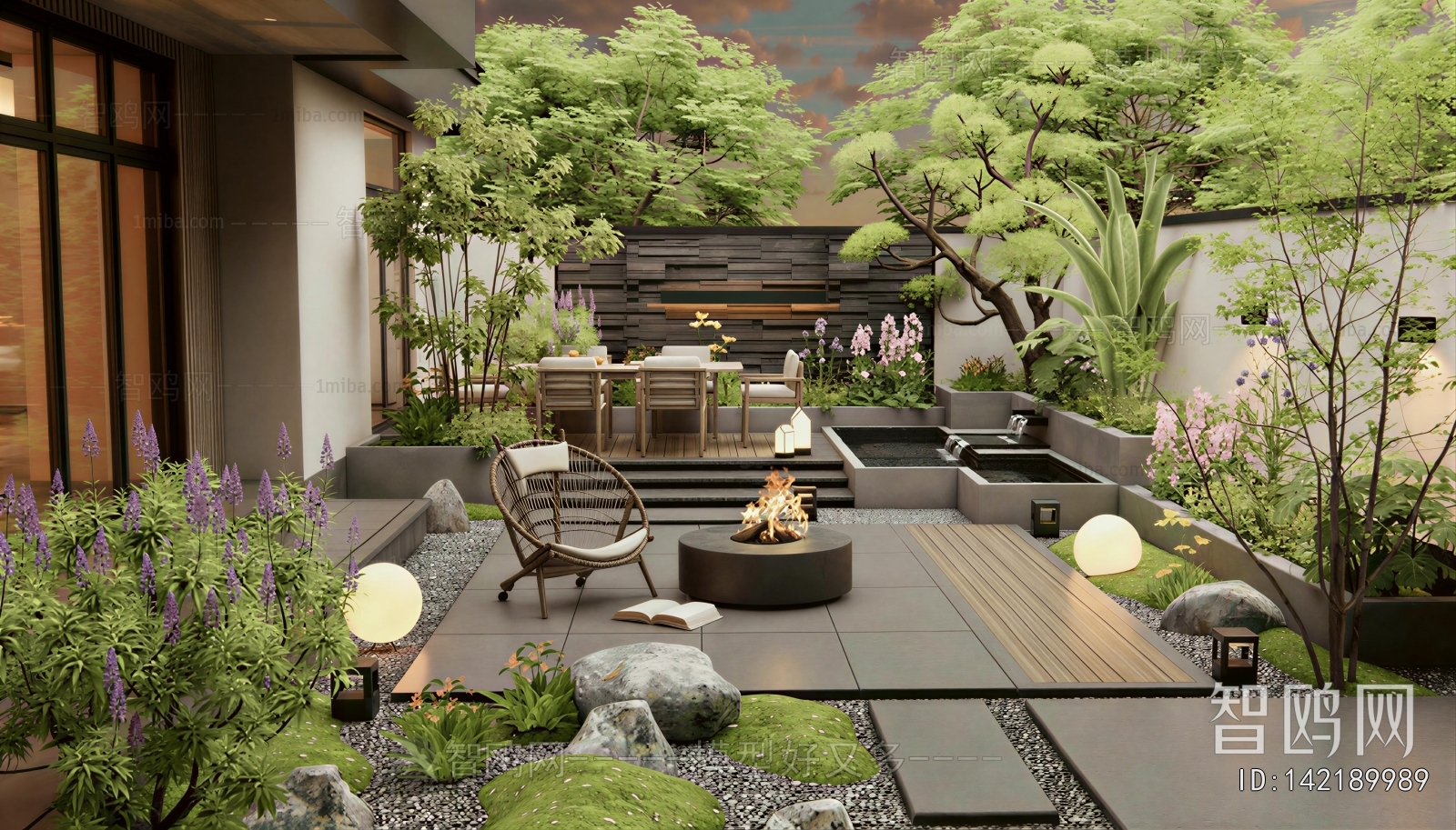 New Chinese Style Courtyard/landscape