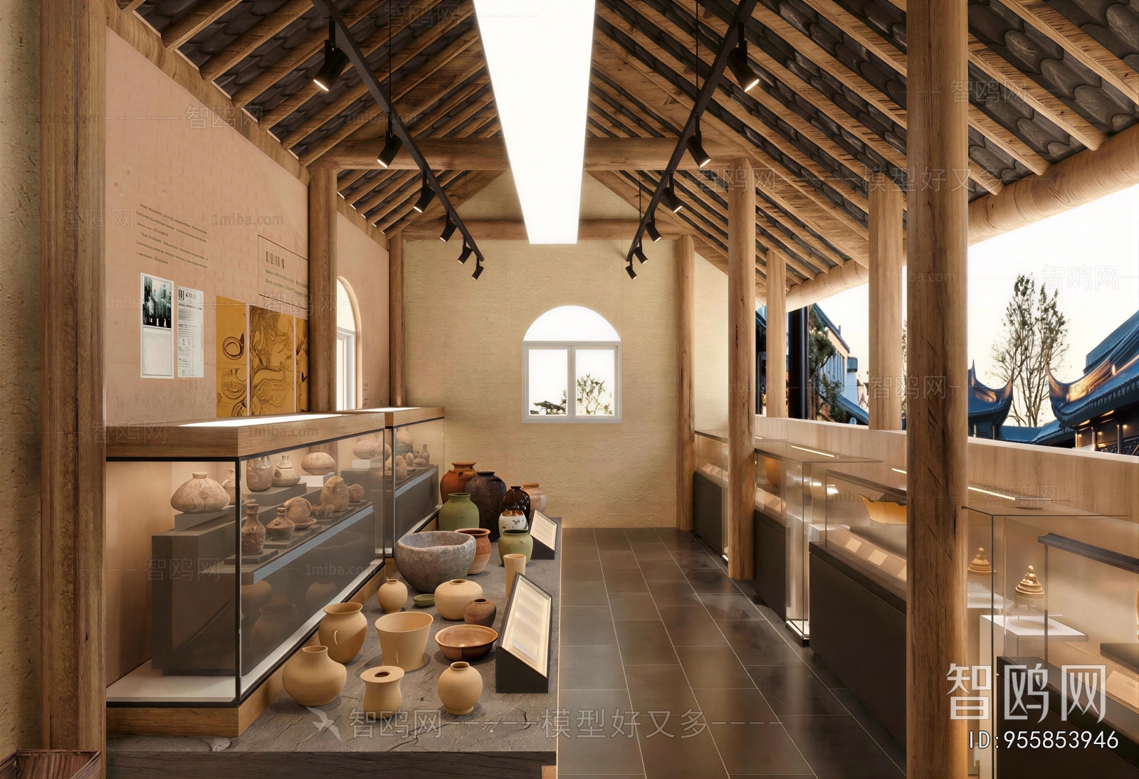 New Chinese Style Exhibition Hall