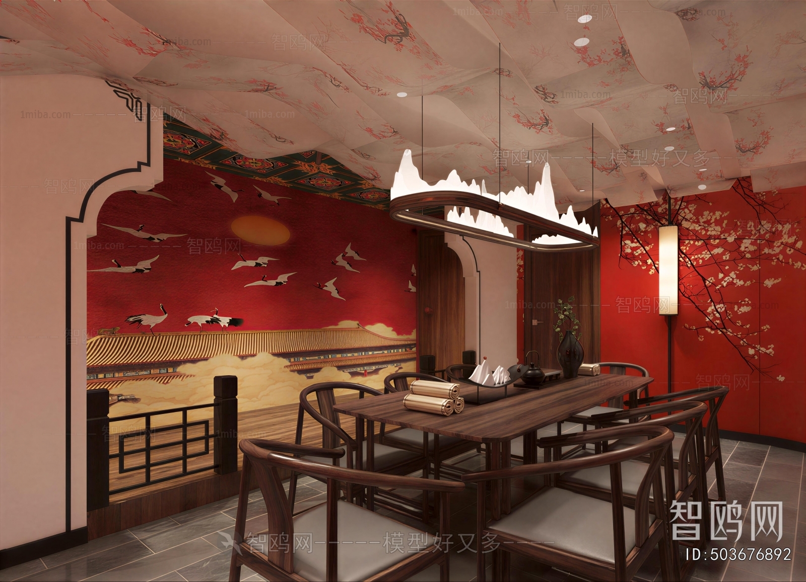 New Chinese Style Dining Room