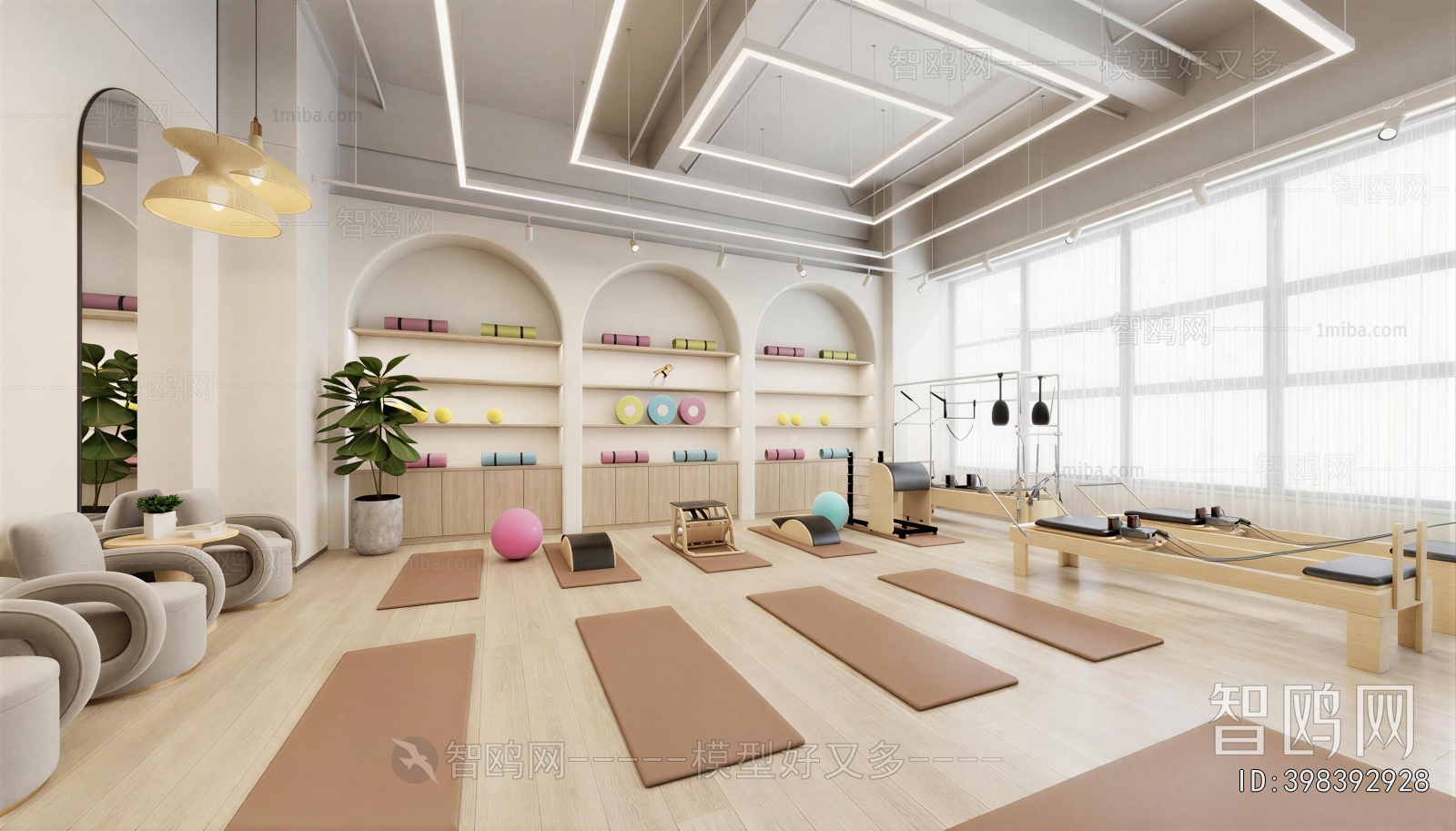 Modern Yoga Room