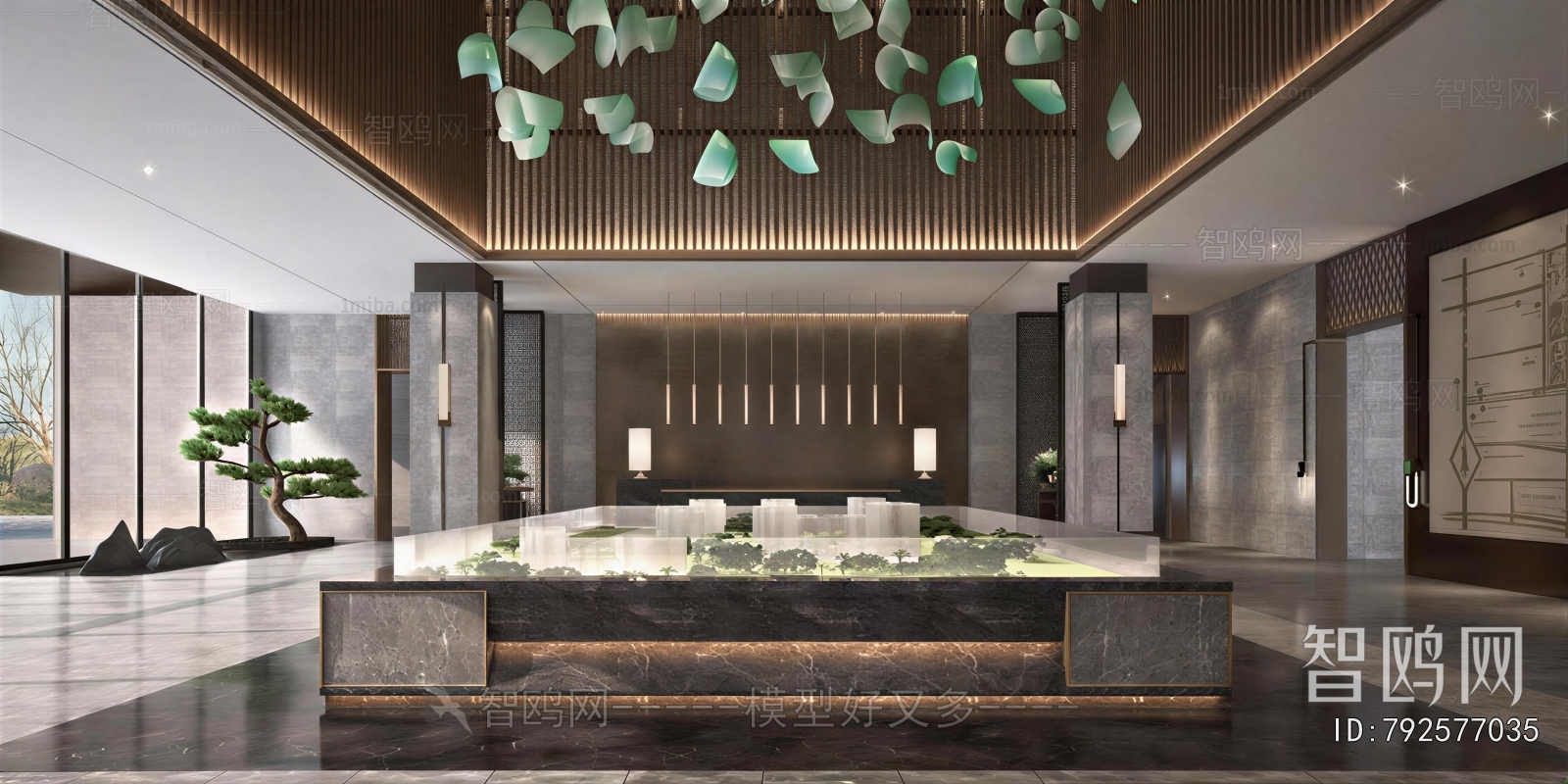 New Chinese Style Sand Table Area