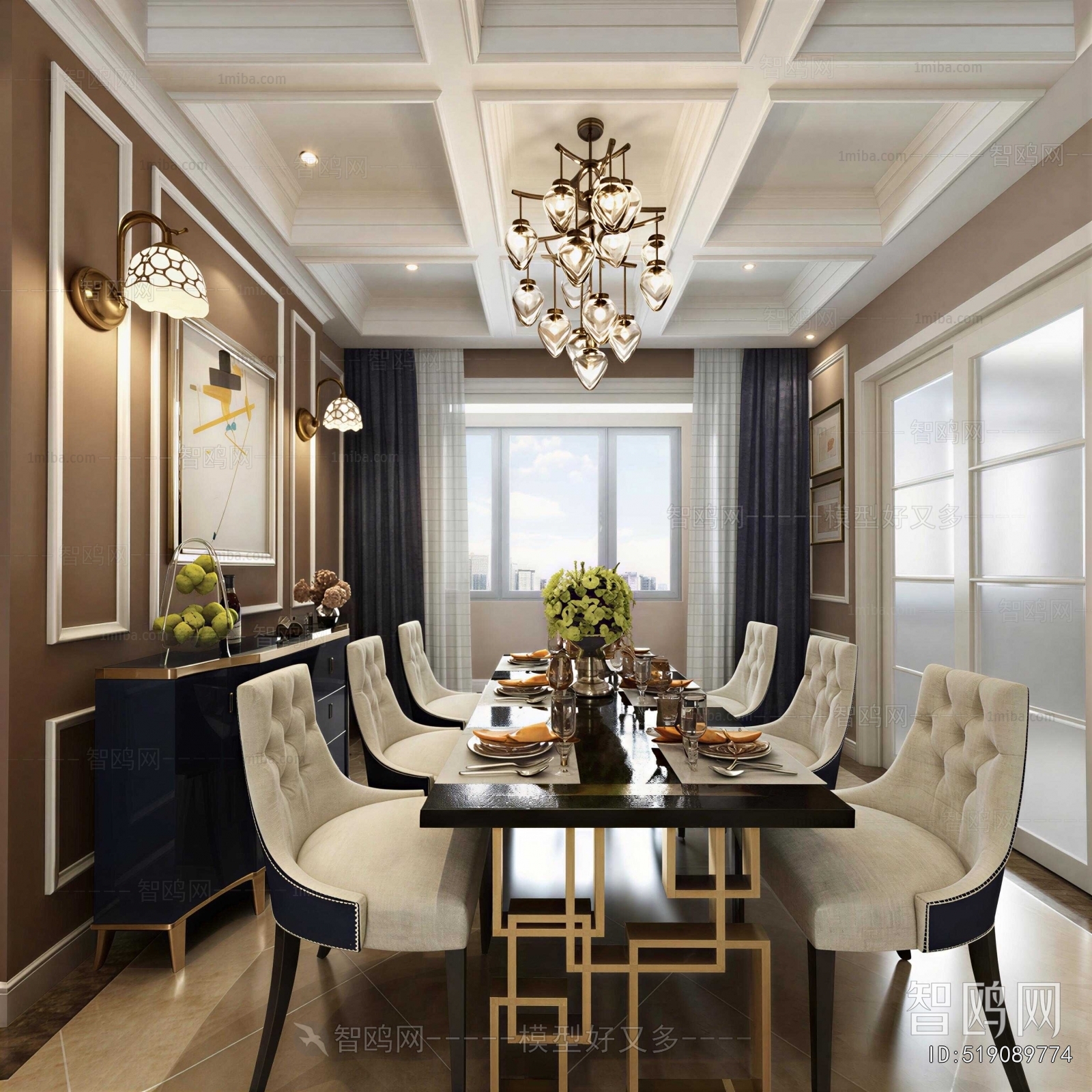 New Classical Style Dining Room