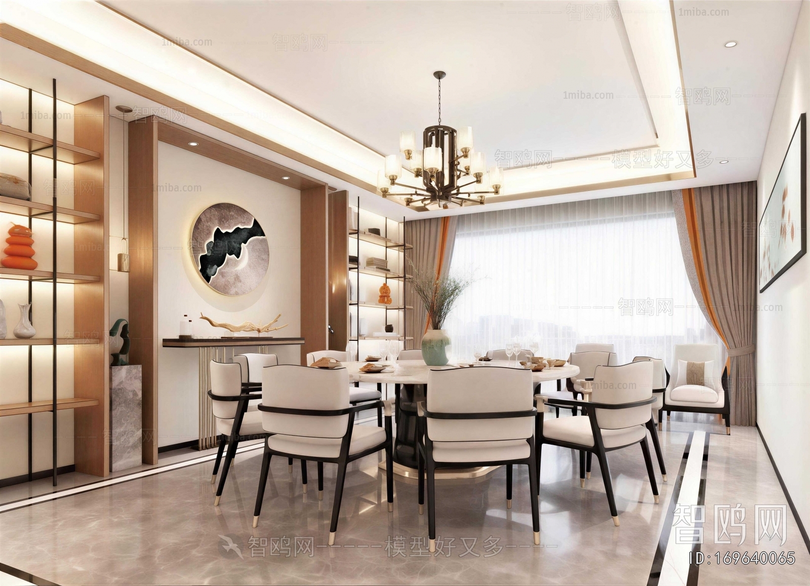 New Chinese Style Dining Room