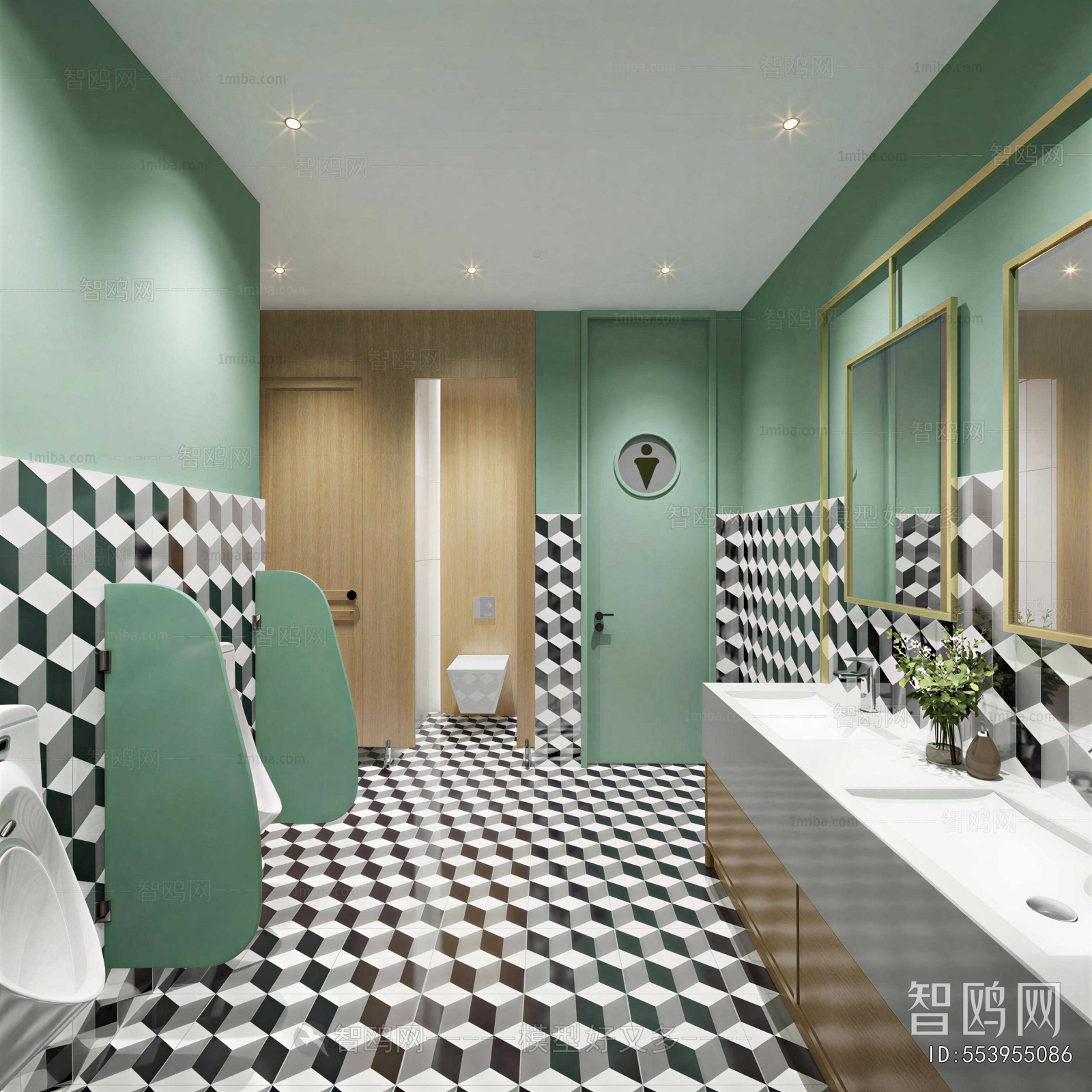 Modern Children's Restroom