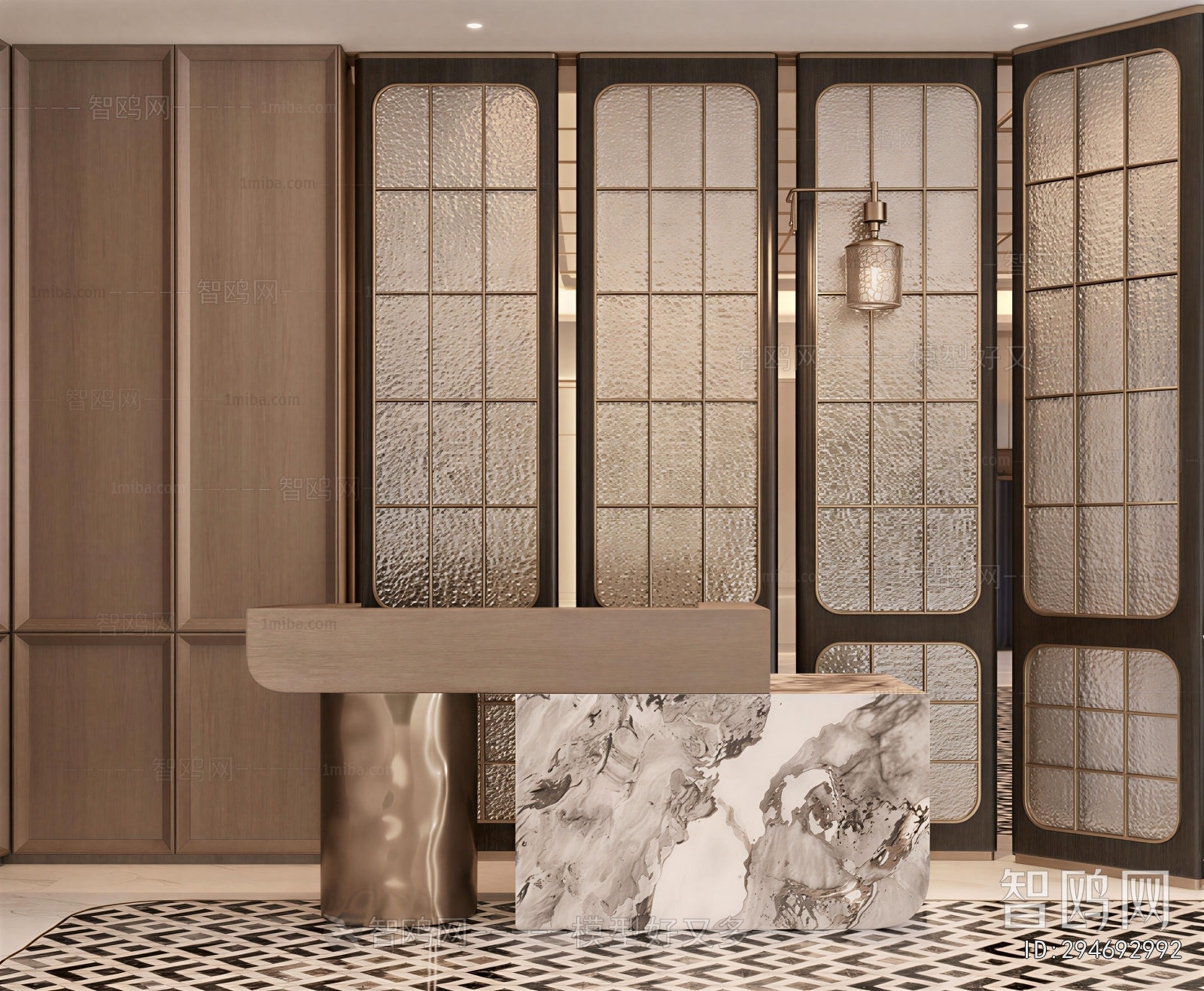 New Chinese Style Reception Desk