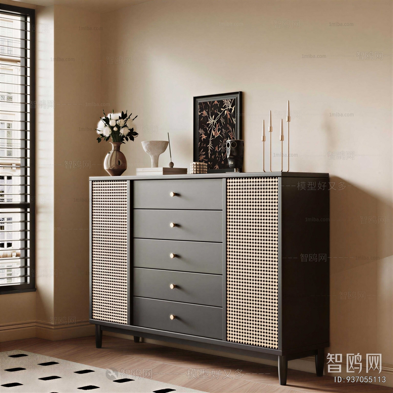 French Style Entrance Cabinet