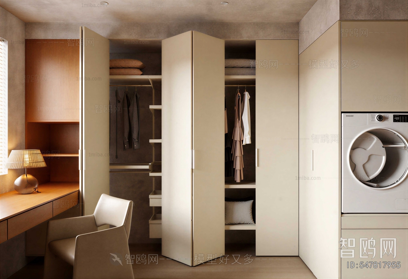 Modern Clothes Storage Area