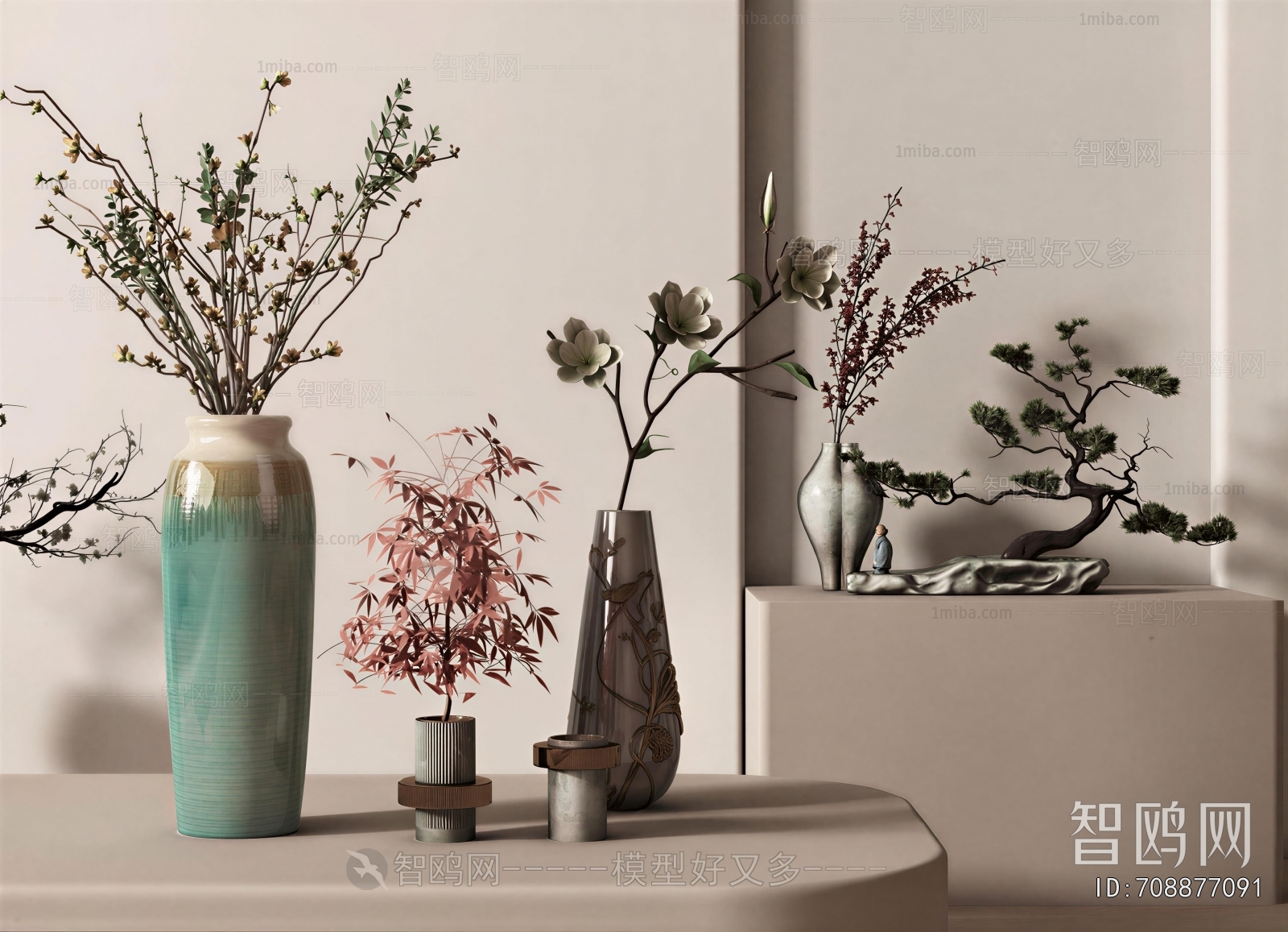 New Chinese Style Flower Arrangement