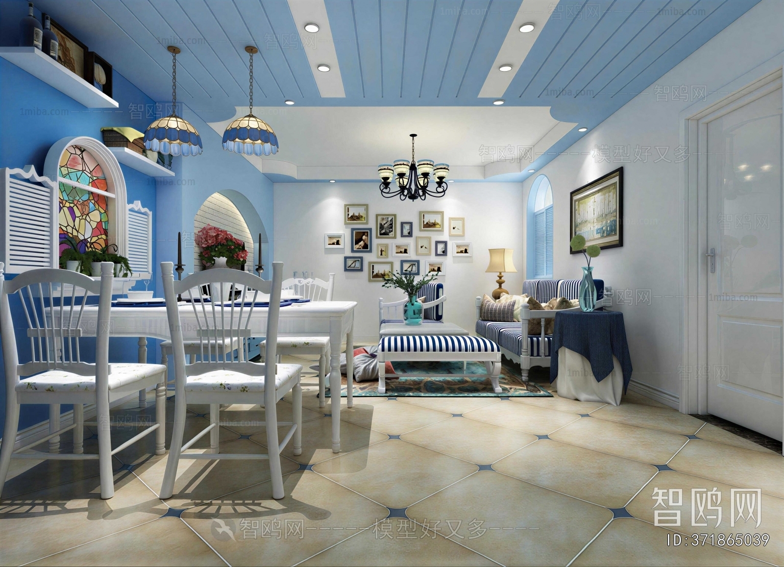 Mediterranean Style Dining Room