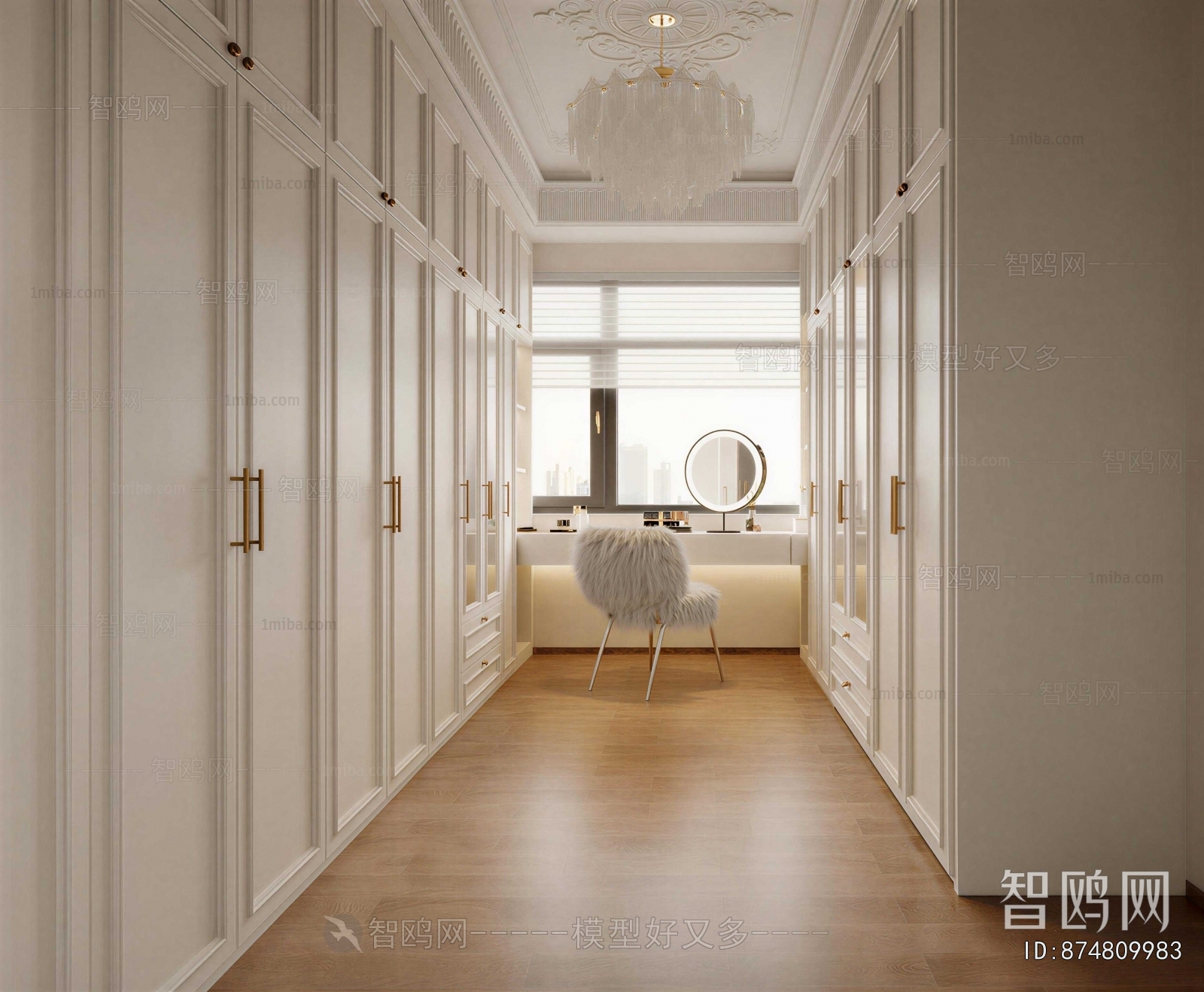 French Style Clothes Storage Area