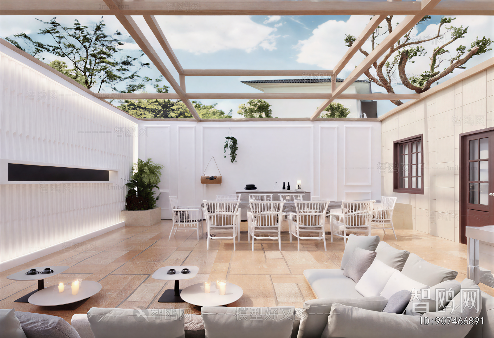 Modern Courtyard/landscape