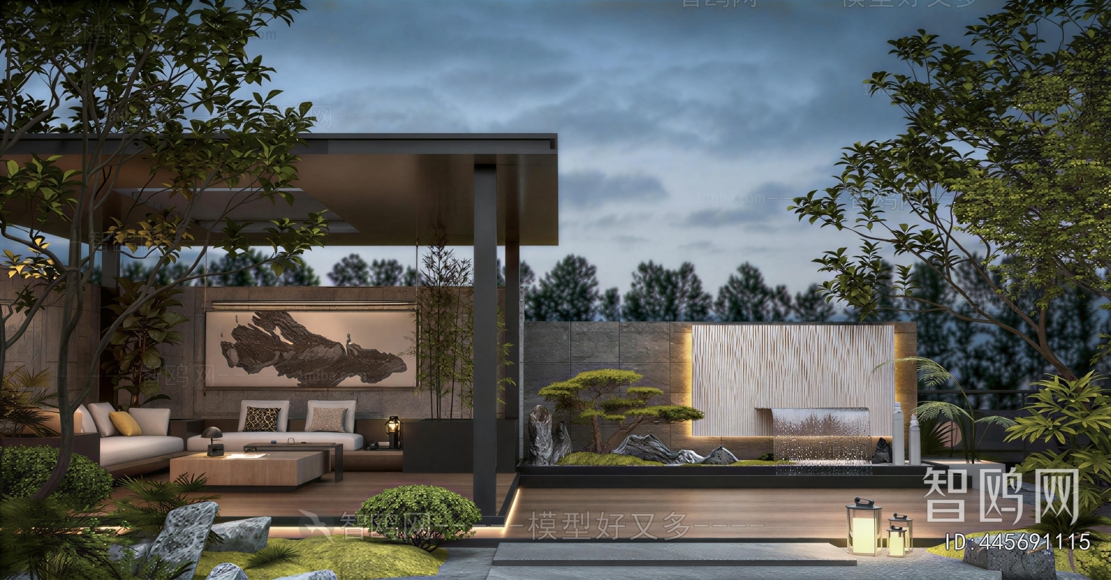 New Chinese Style Courtyard/landscape