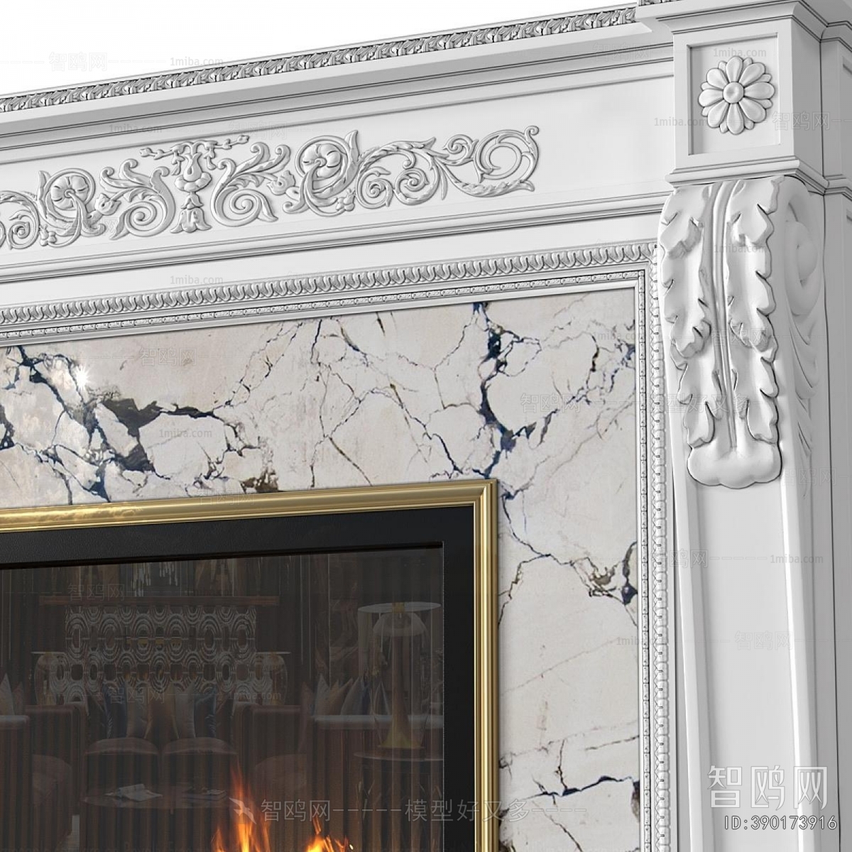 European Style Fireplace