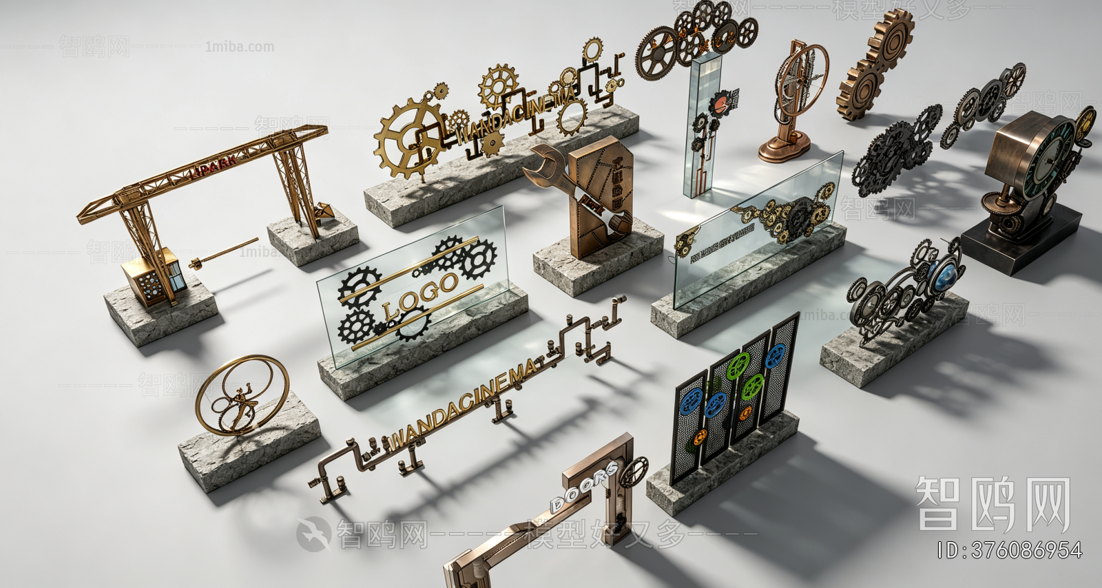 Industrial Style Sculpture Sketch
