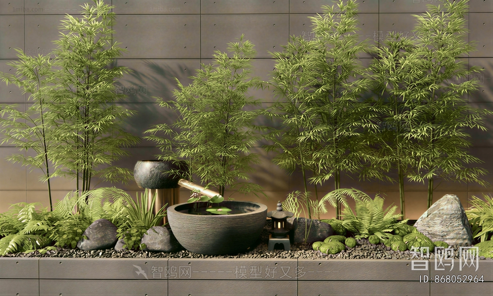 New Chinese Style Rockery Waterscape