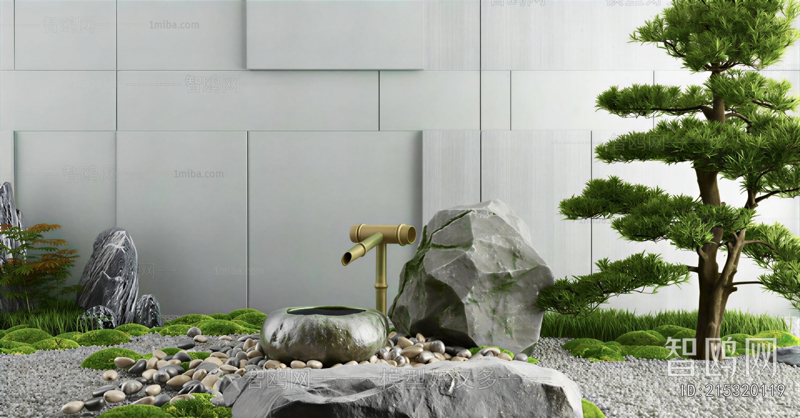 Japanese Style Rockery Waterscape