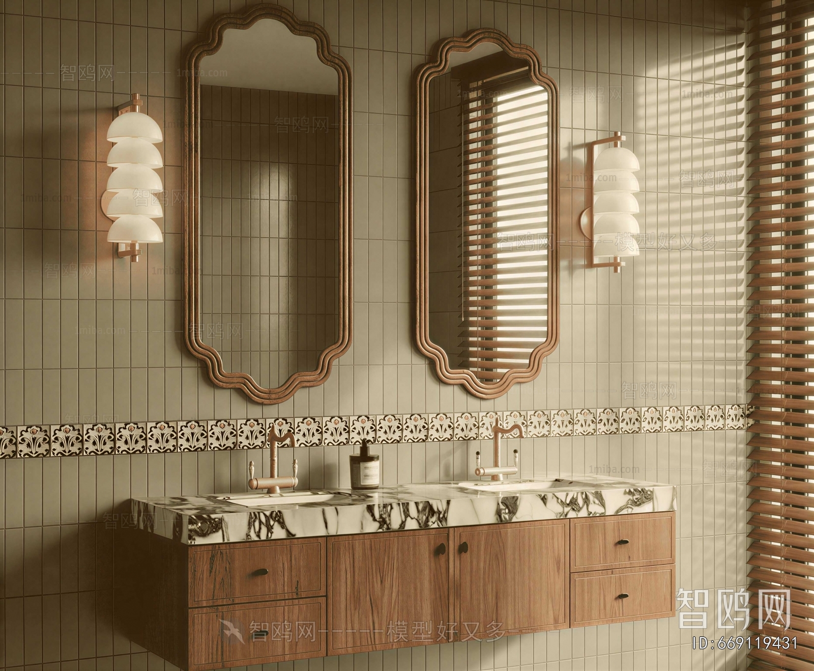 French Style Bathroom Cabinet