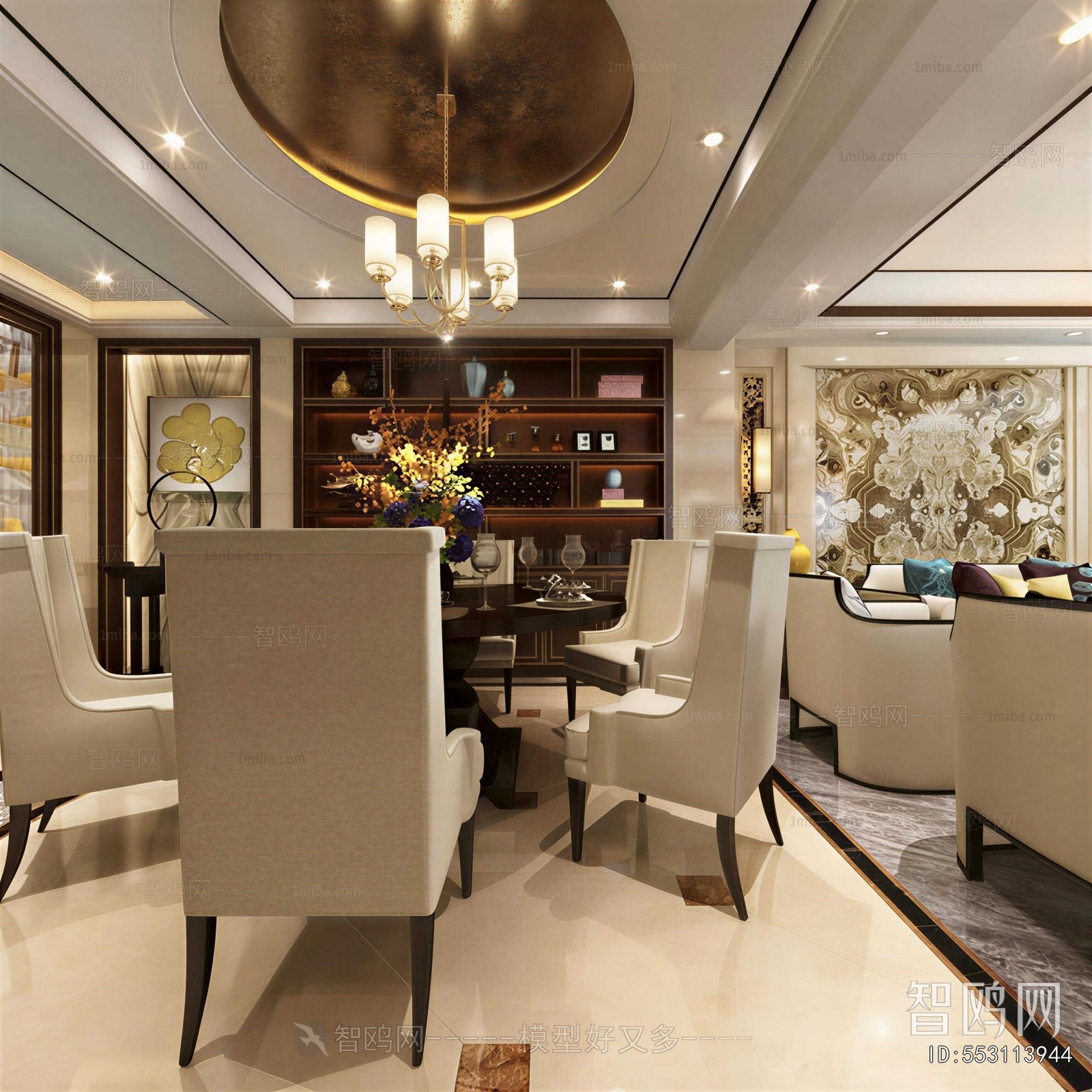 New Chinese Style Dining Room