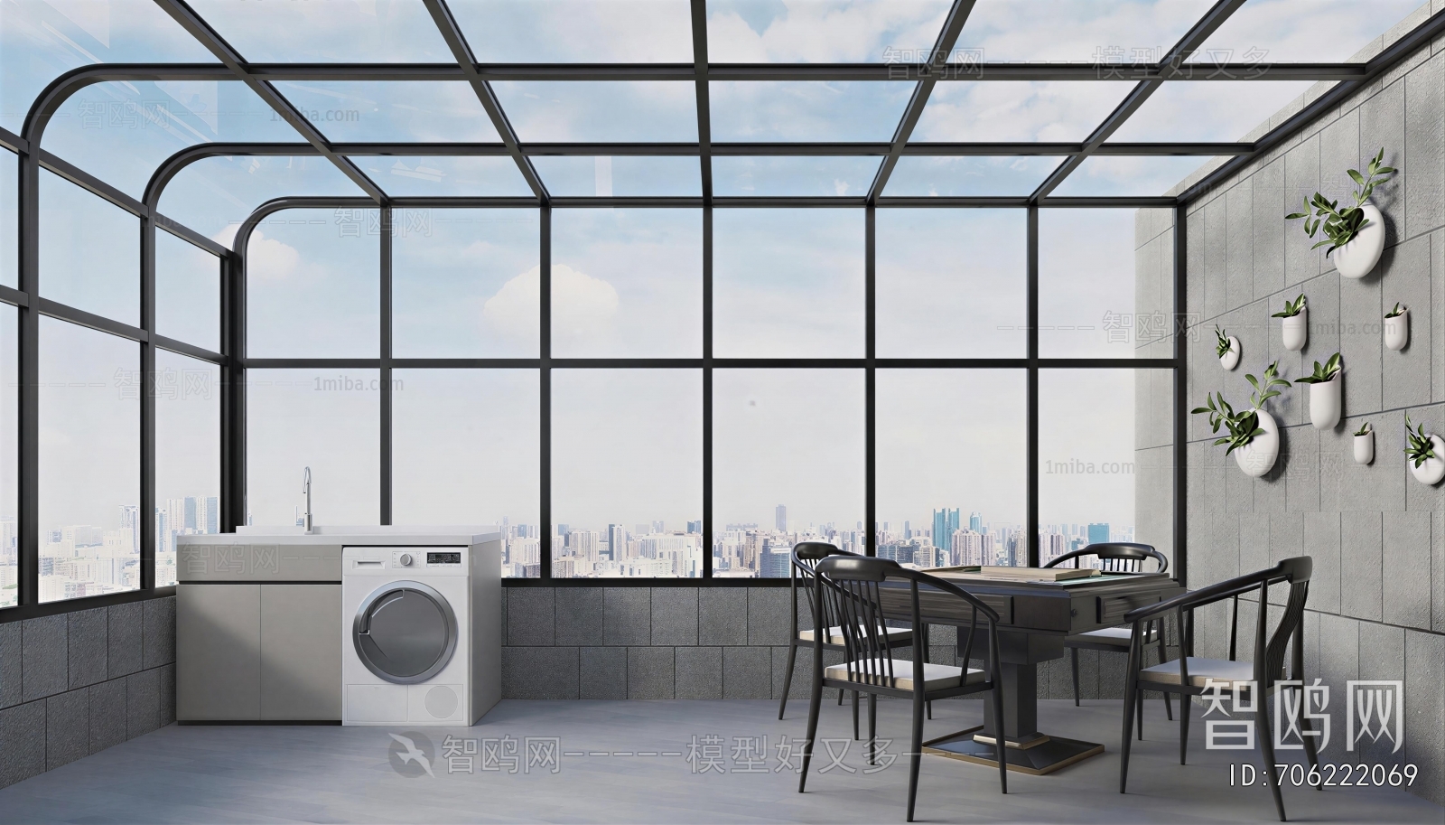 Modern Glass Sun Room