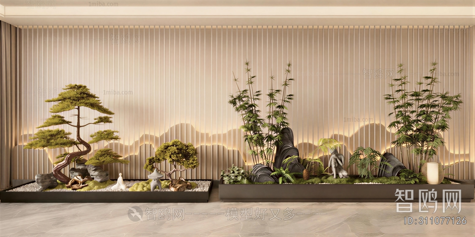 New Chinese Style Plant Landscaping
