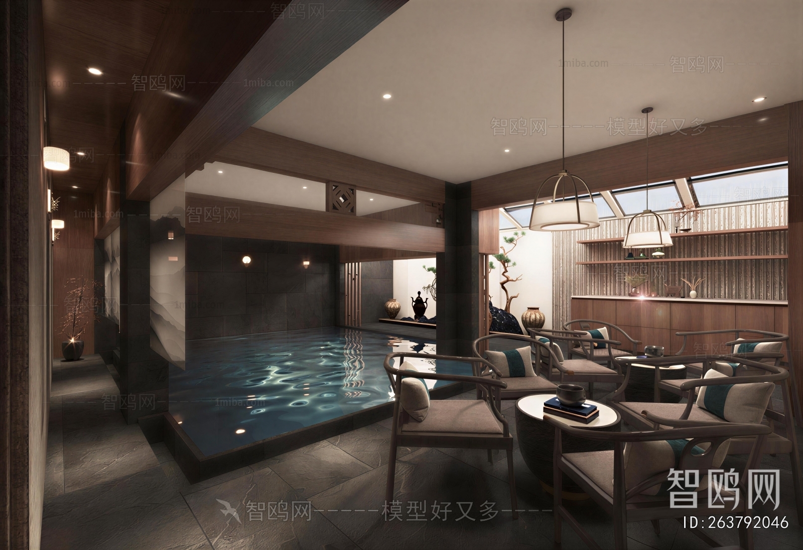 New Chinese Style Natatorium