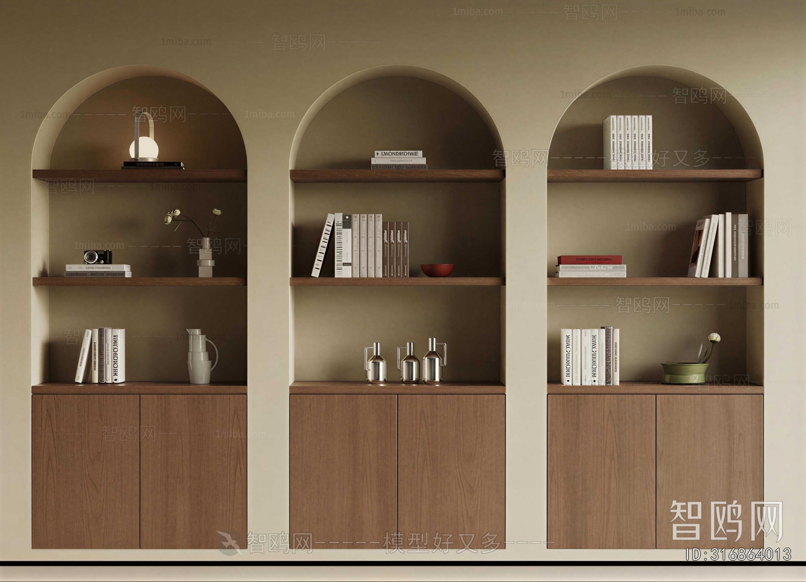 Wabi-sabi Style Bookcase