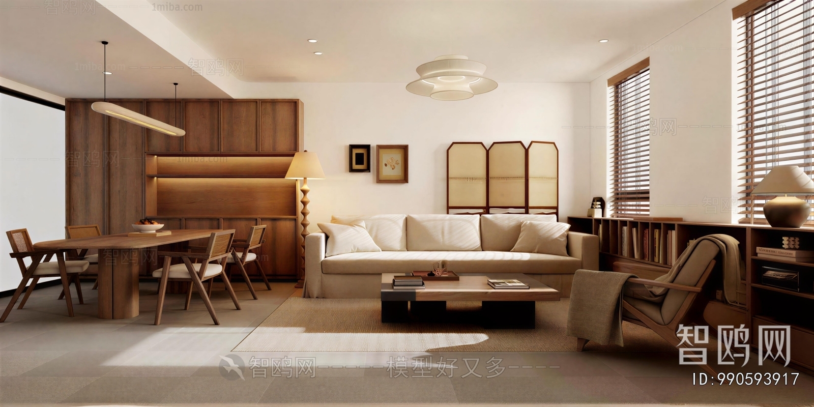 Wabi-sabi Style A Living Room