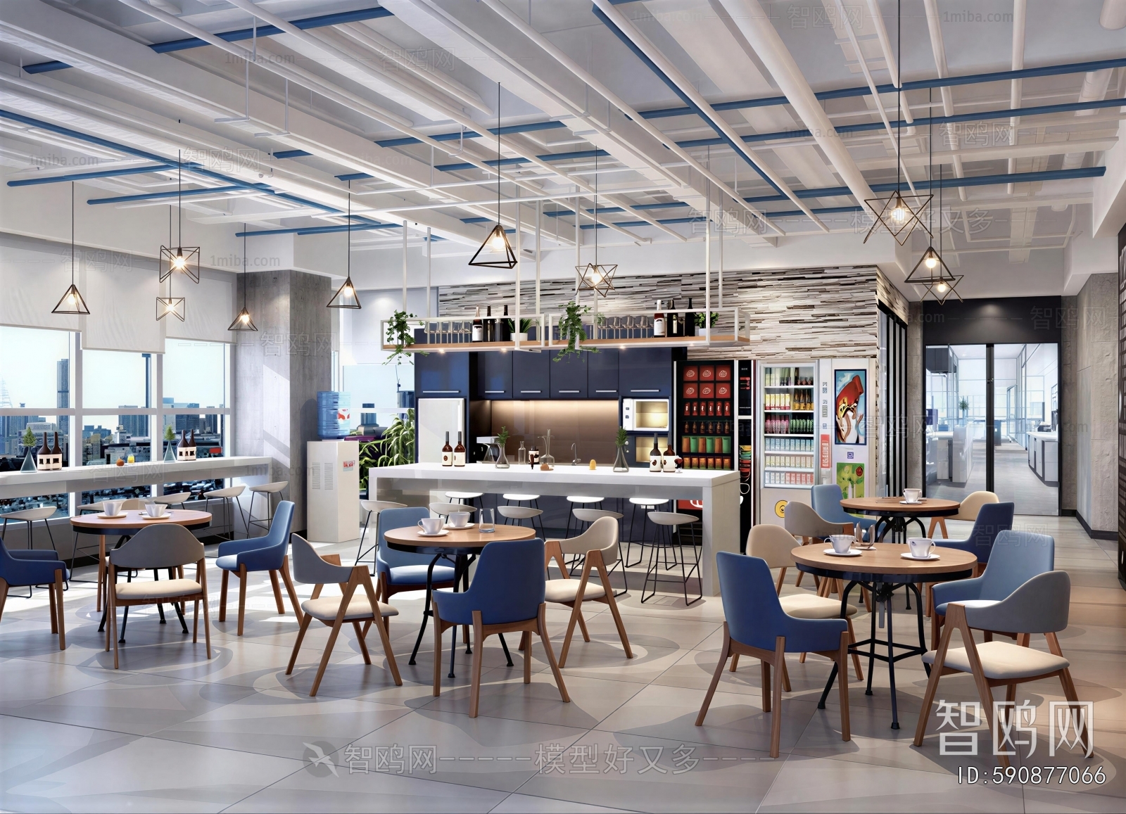 Industrial Style Office Tea Room