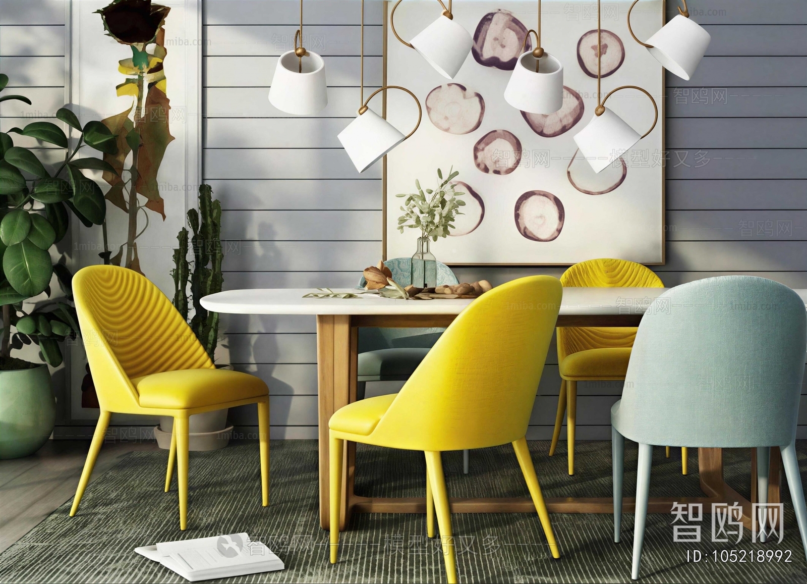 Nordic Style Dining Table And Chairs