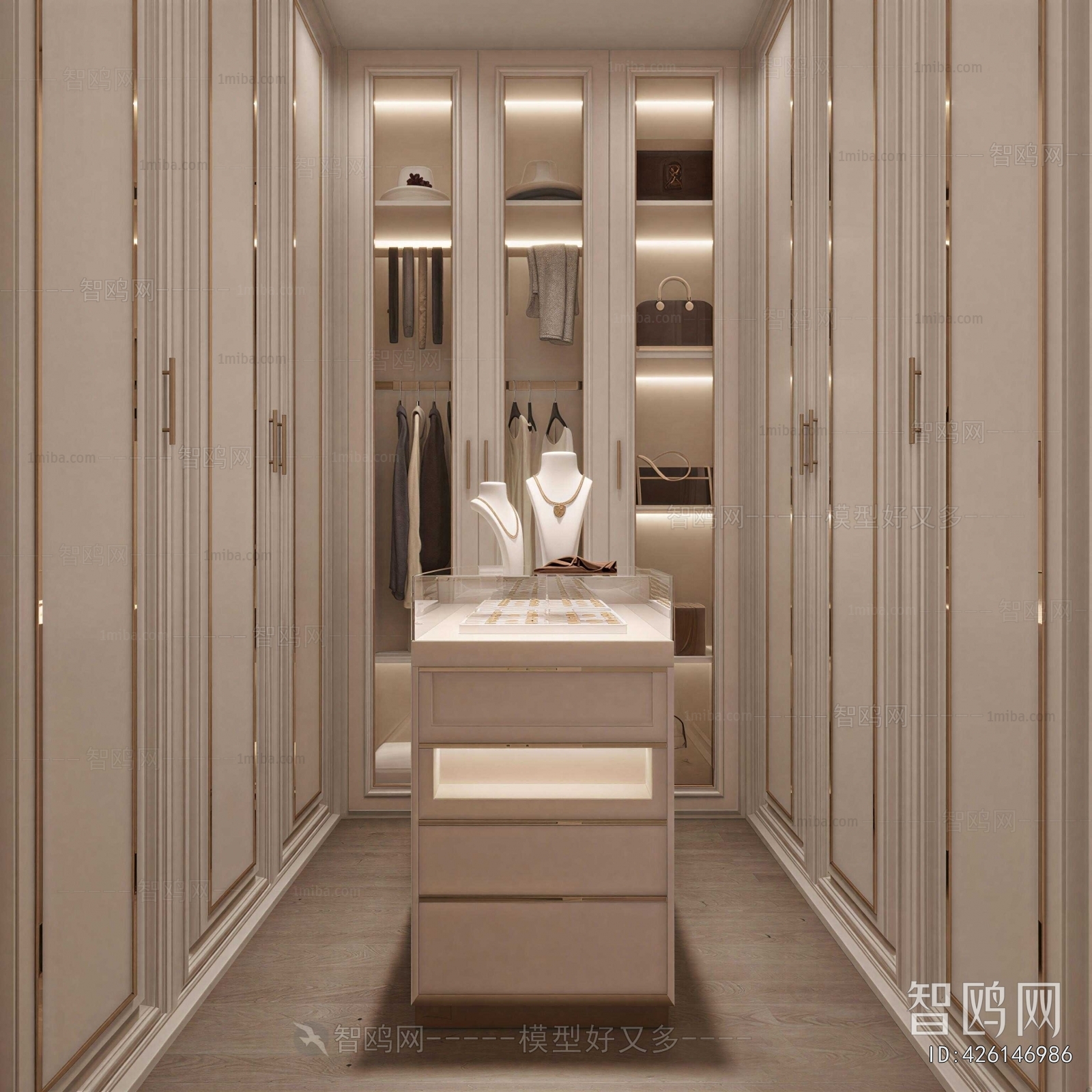 Modern Clothes Storage Area