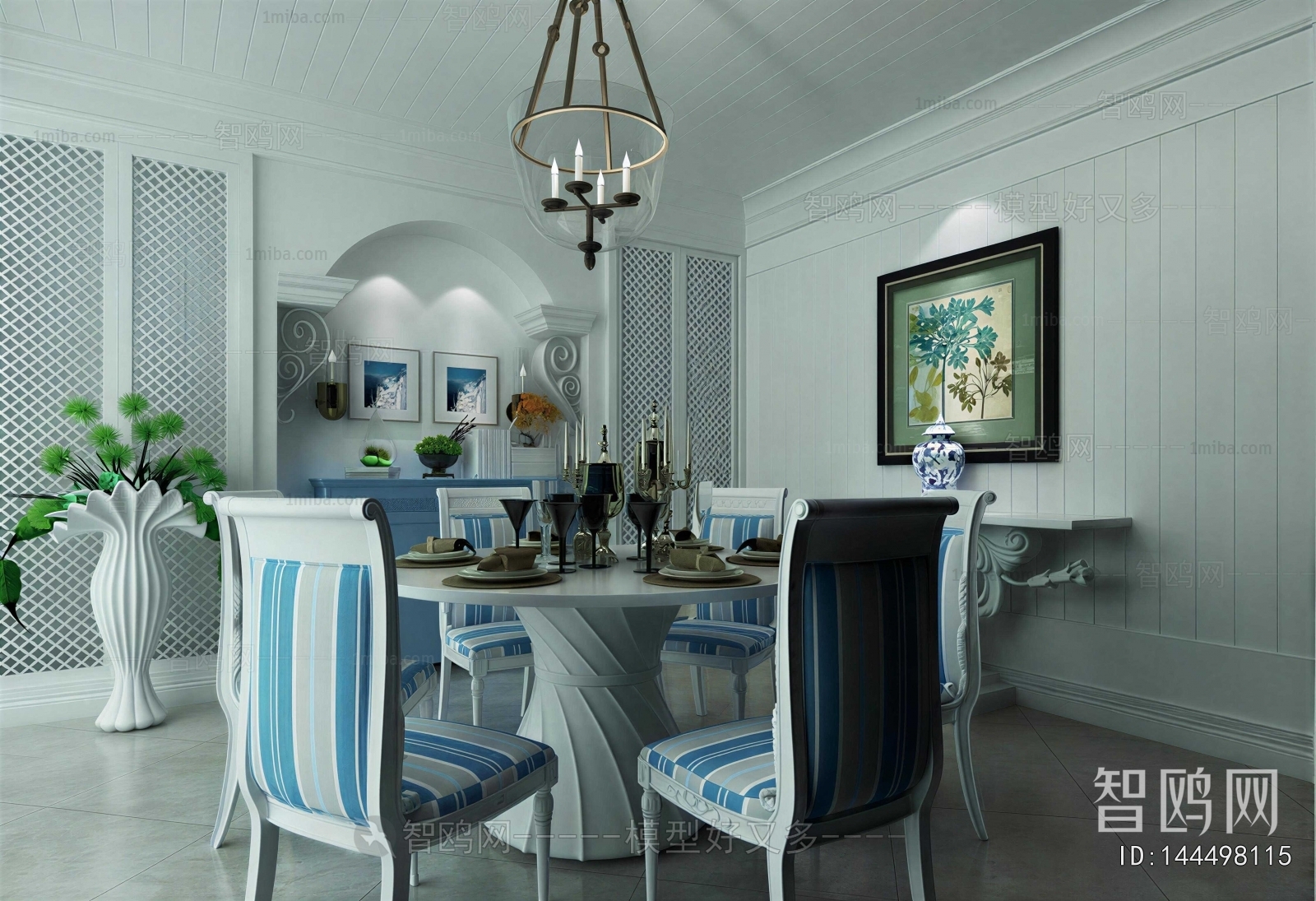 Mediterranean Style Dining Room