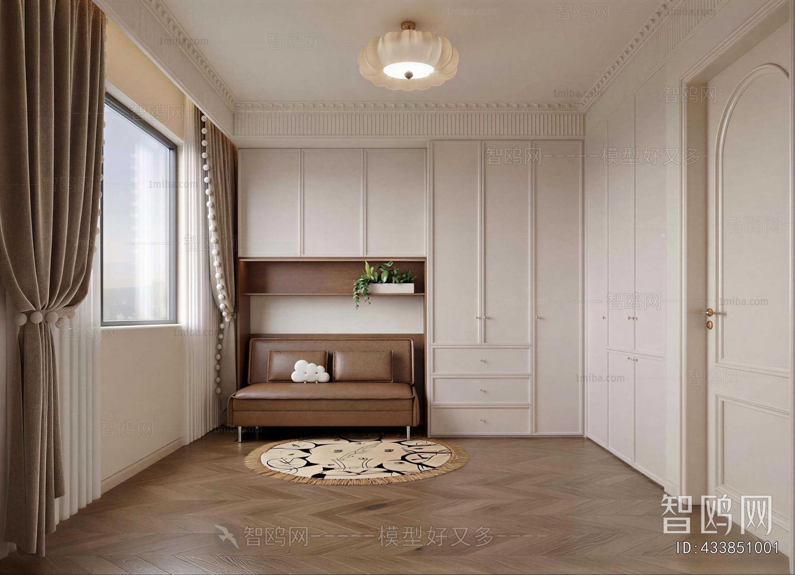 French Style Clothes Storage Area
