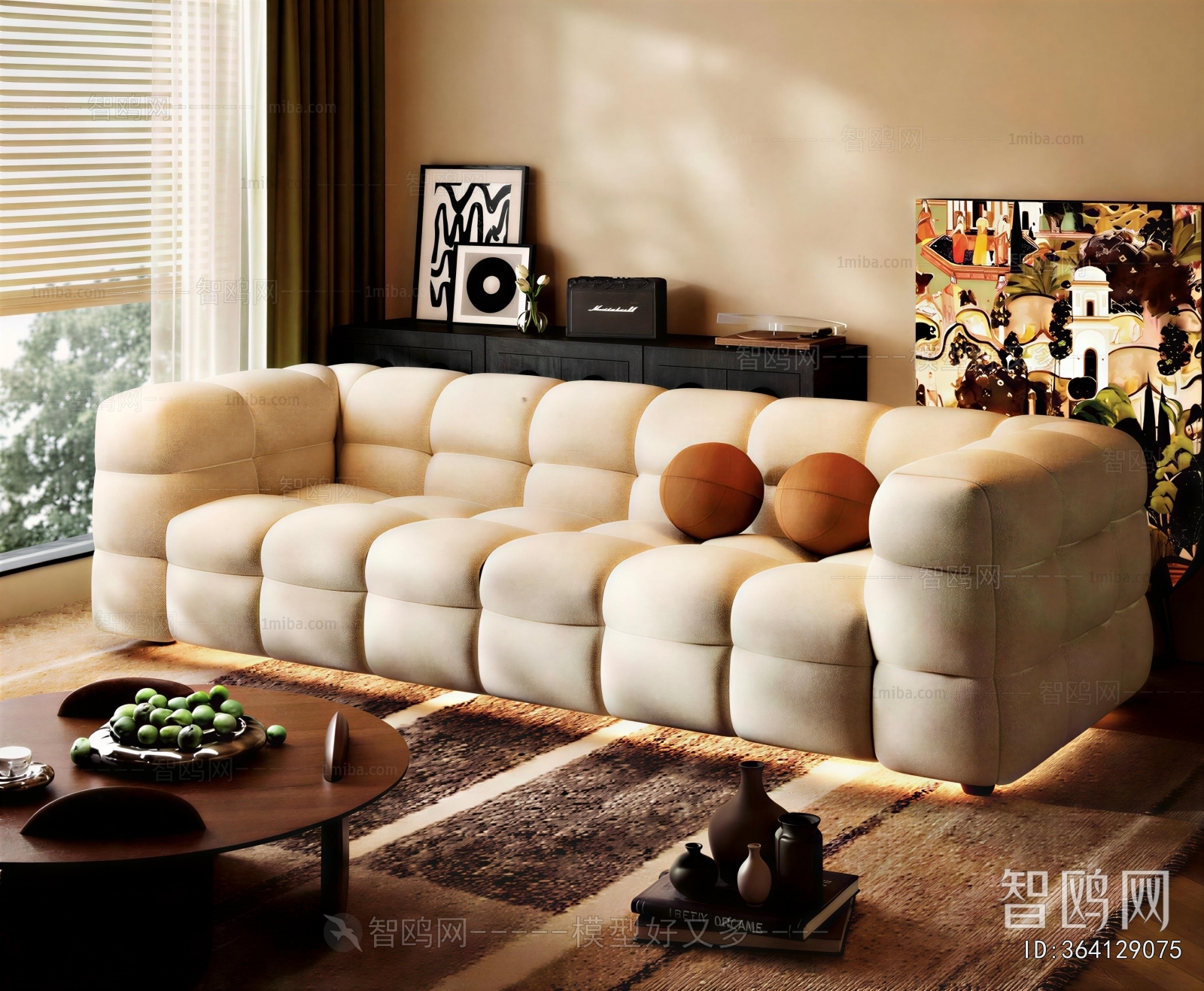 Modern Three-seat Sofa