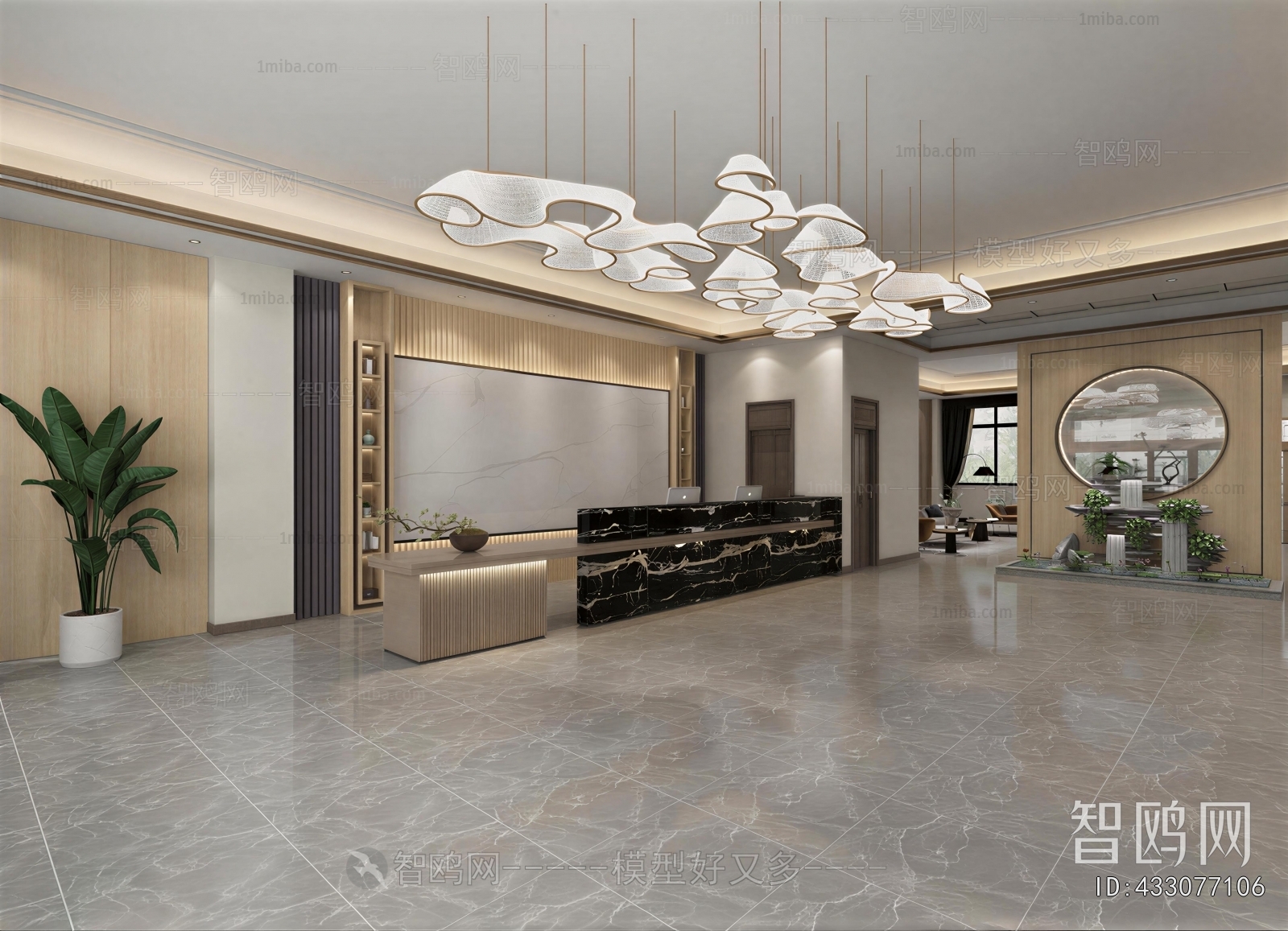 Modern Office Reception Desk