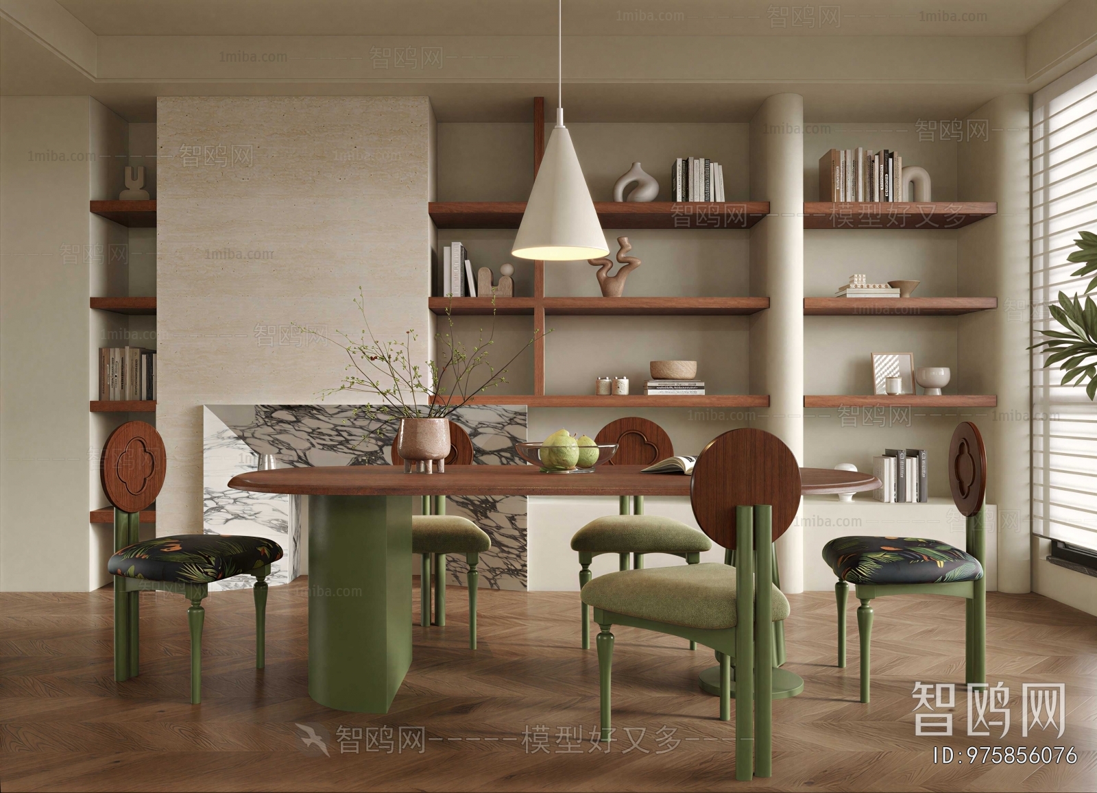 Wabi-sabi Style Dining Room