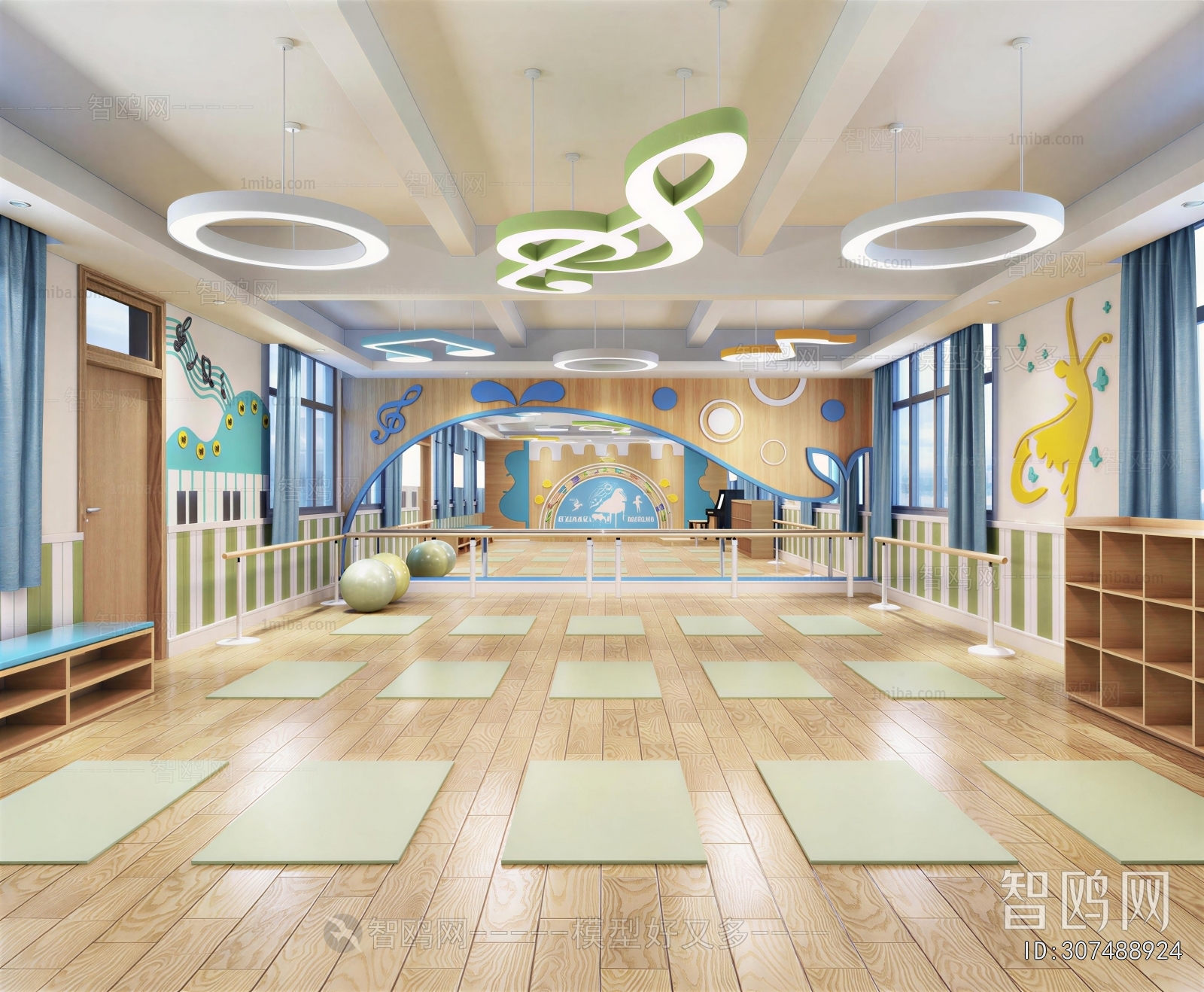 Modern Yoga Room