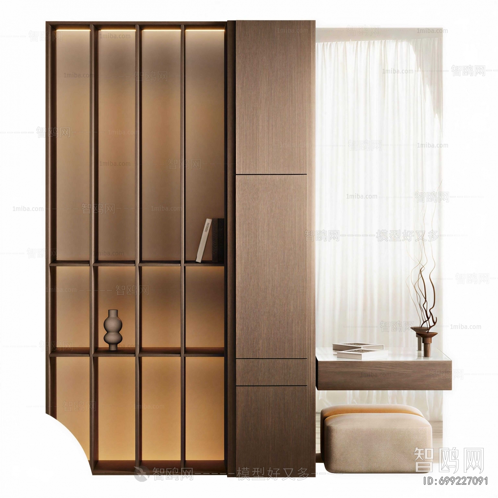 New Chinese Style Entrance Cabinet
