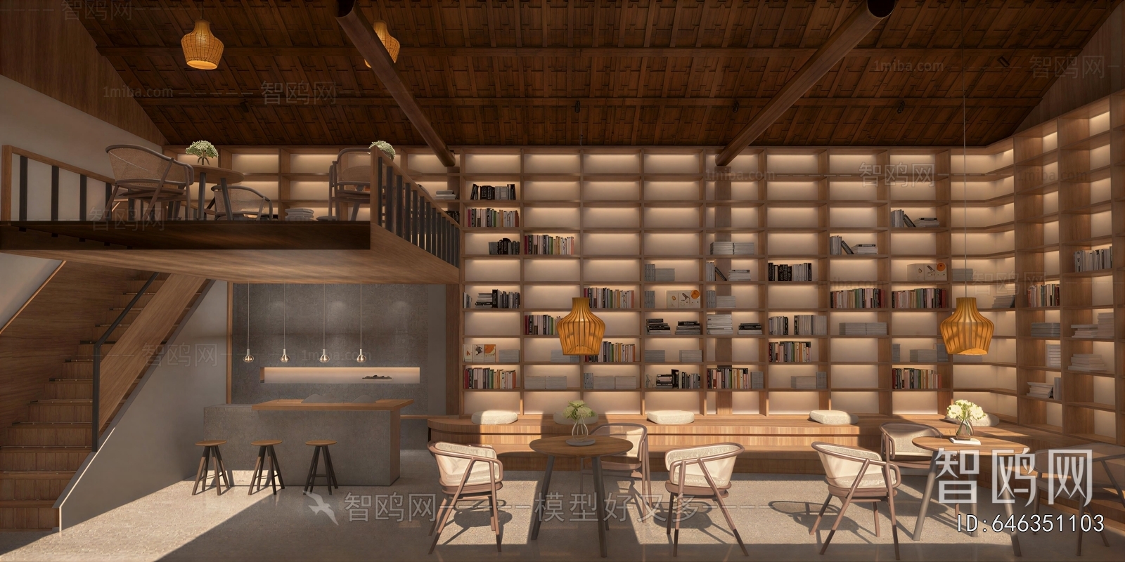 New Chinese Style Bookstore Book Bar