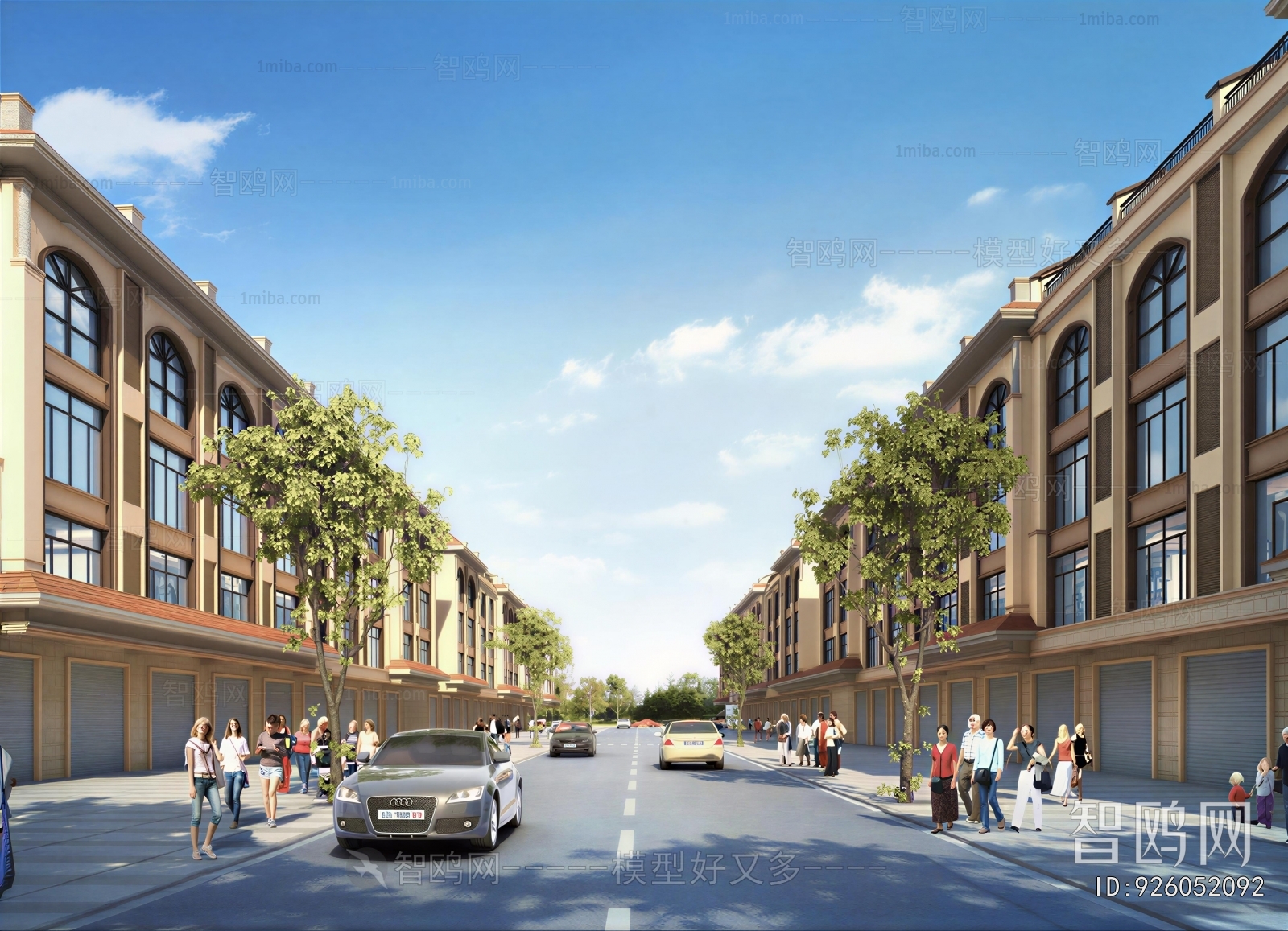 European Style Commercial Street