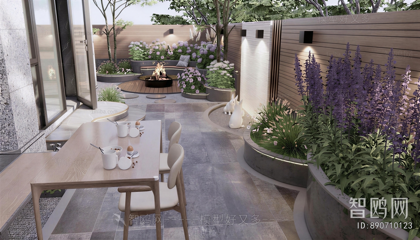 Modern Courtyard/landscape