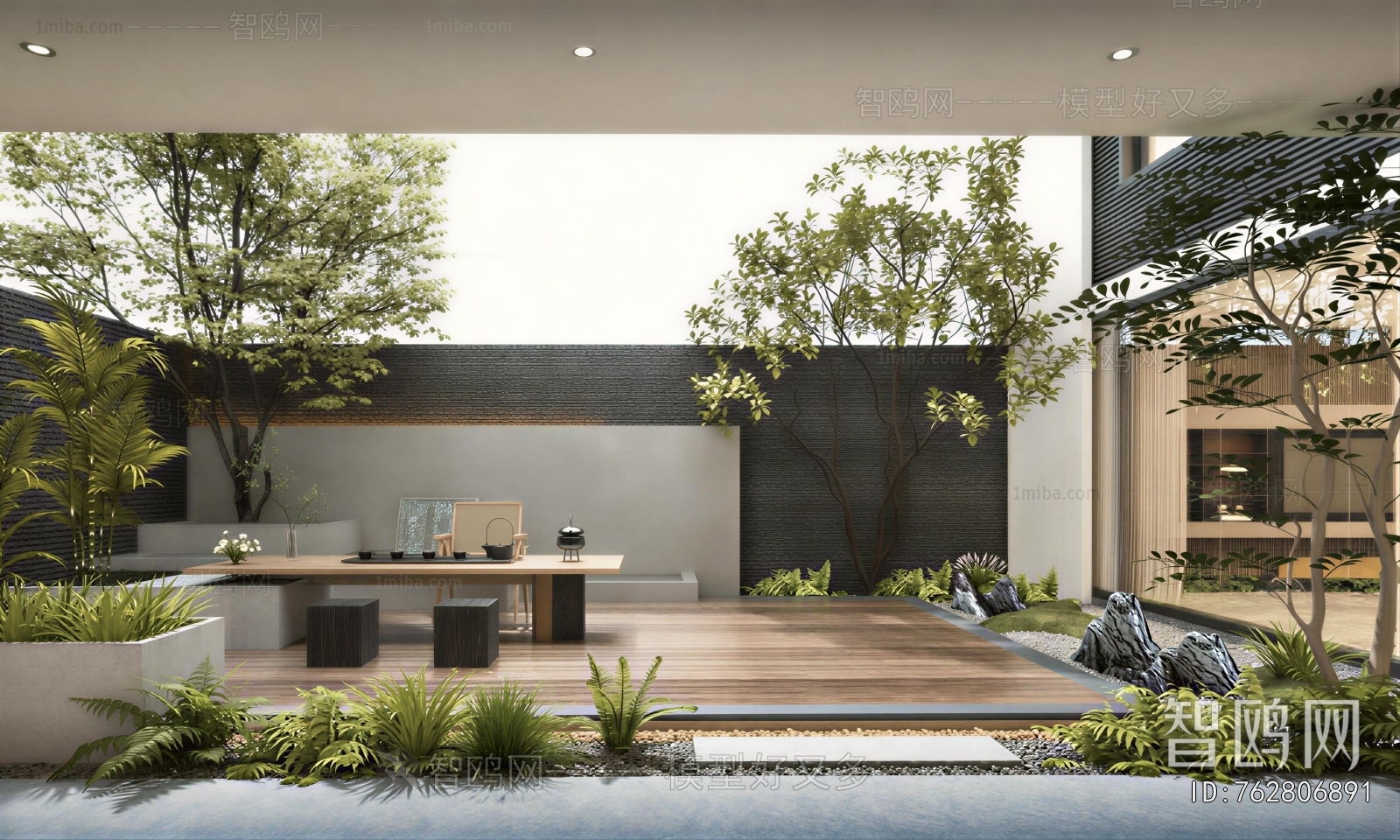 New Chinese Style Courtyard/landscape