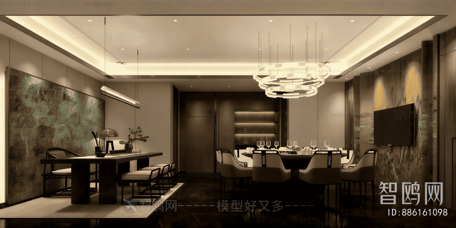 New Chinese Style Dining Room