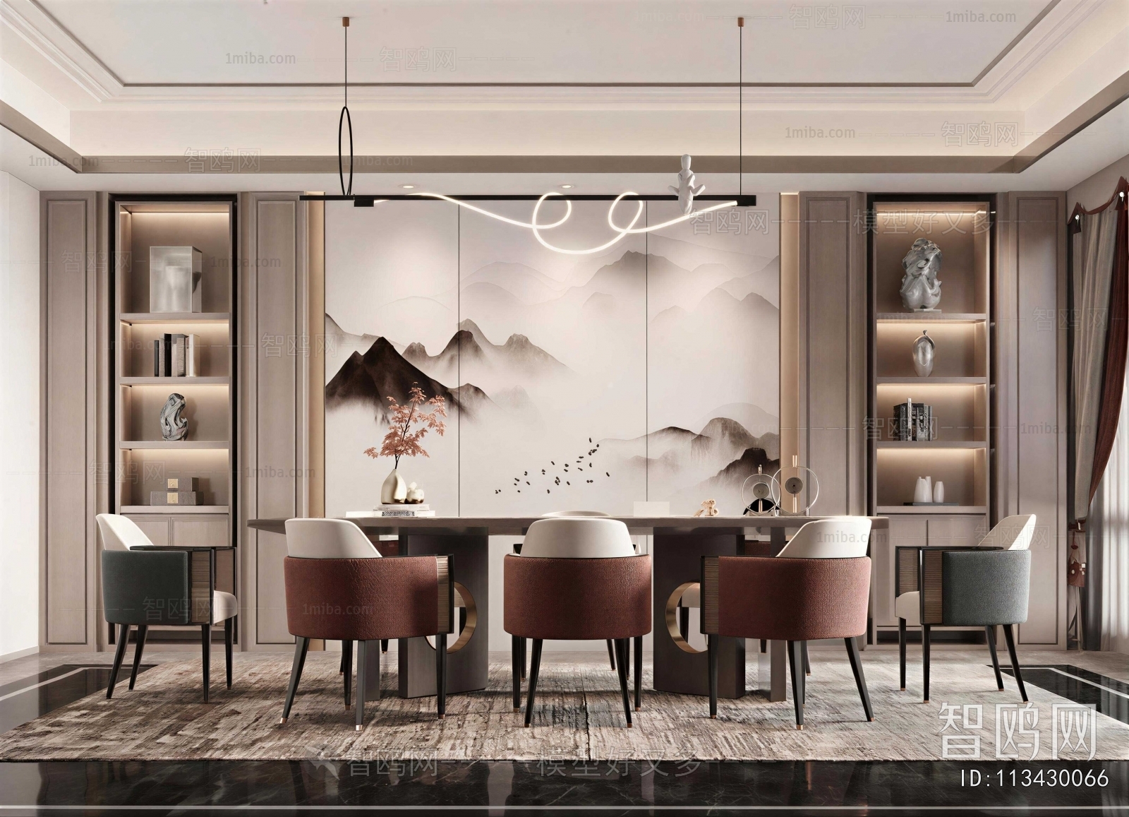 New Chinese Style Dining Room