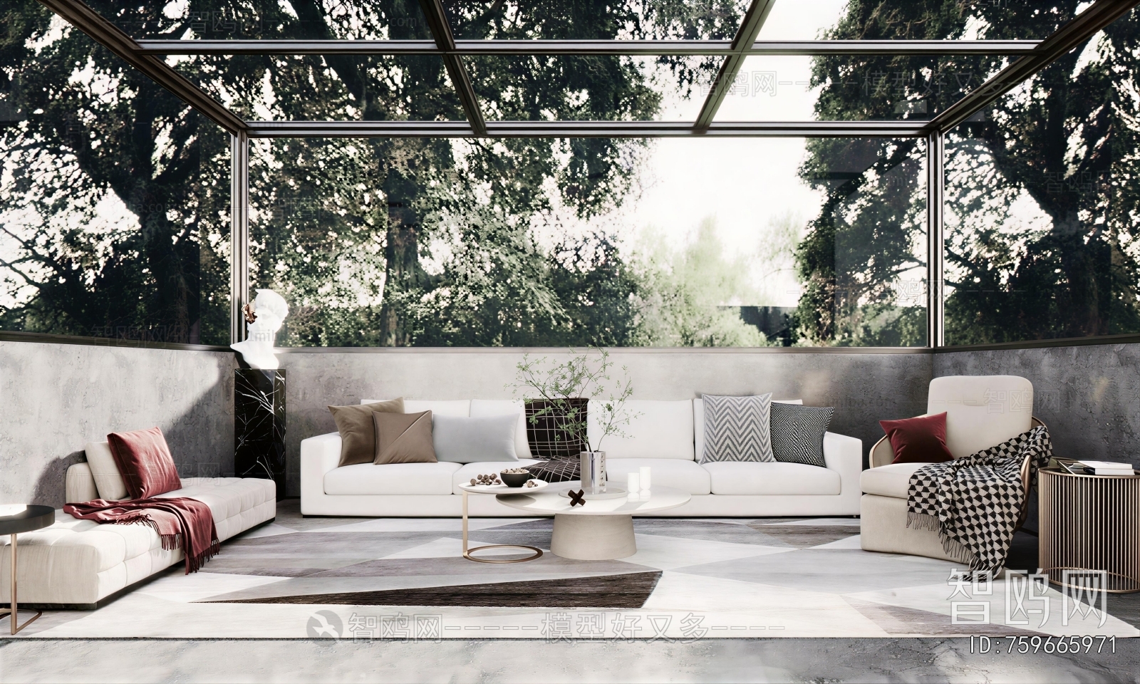 Modern Courtyard/landscape