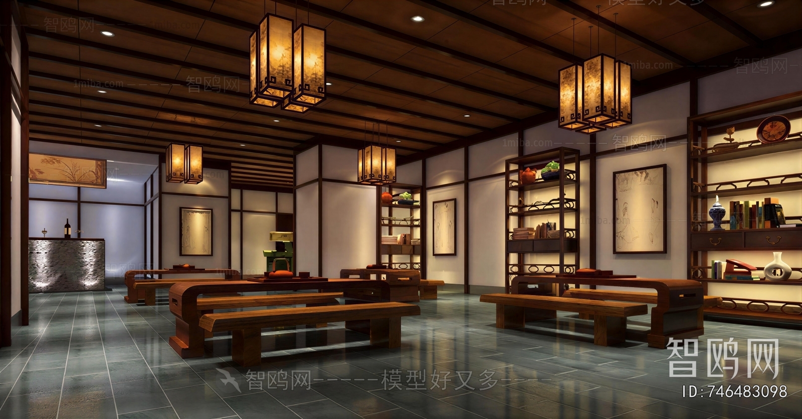 New Chinese Style Teahouse Tea House