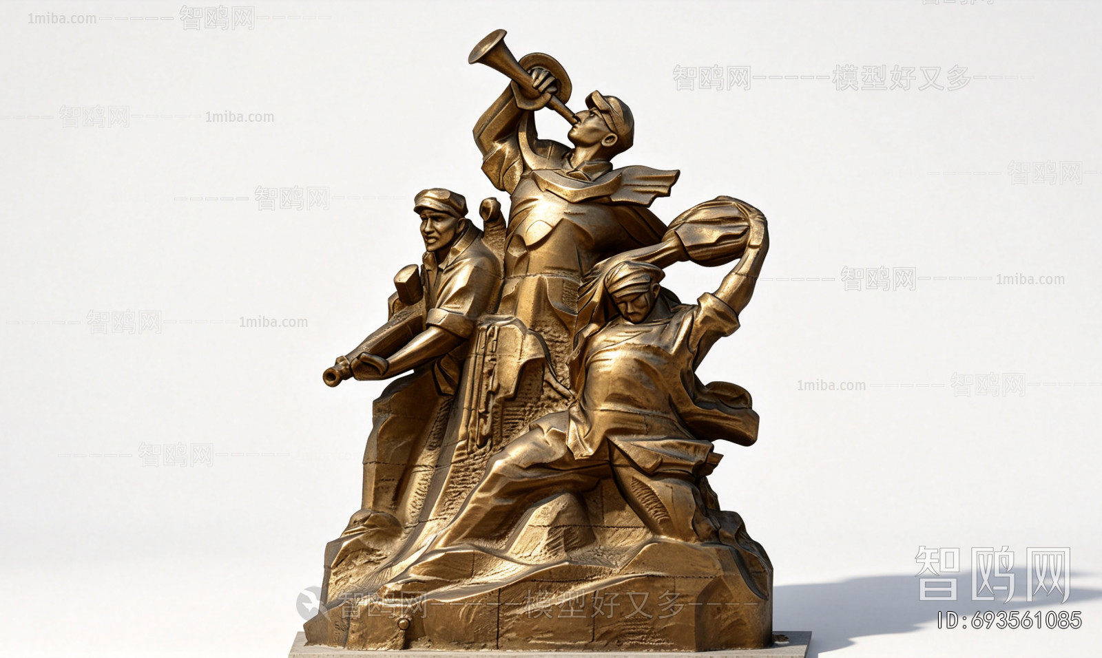 Chinese Style Sculpture Sketch