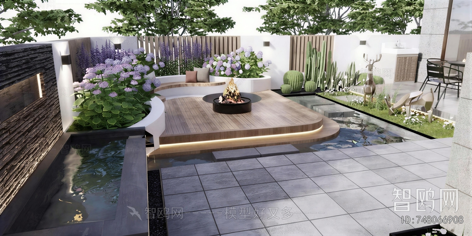 Modern Courtyard/landscape
