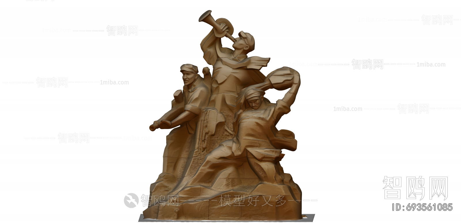 Chinese Style Sculpture Sketch