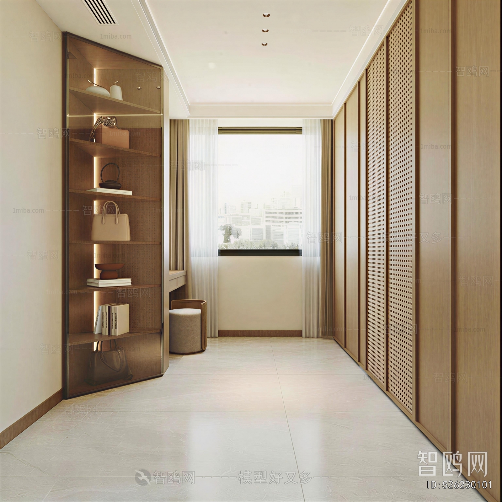 Modern Clothes Storage Area